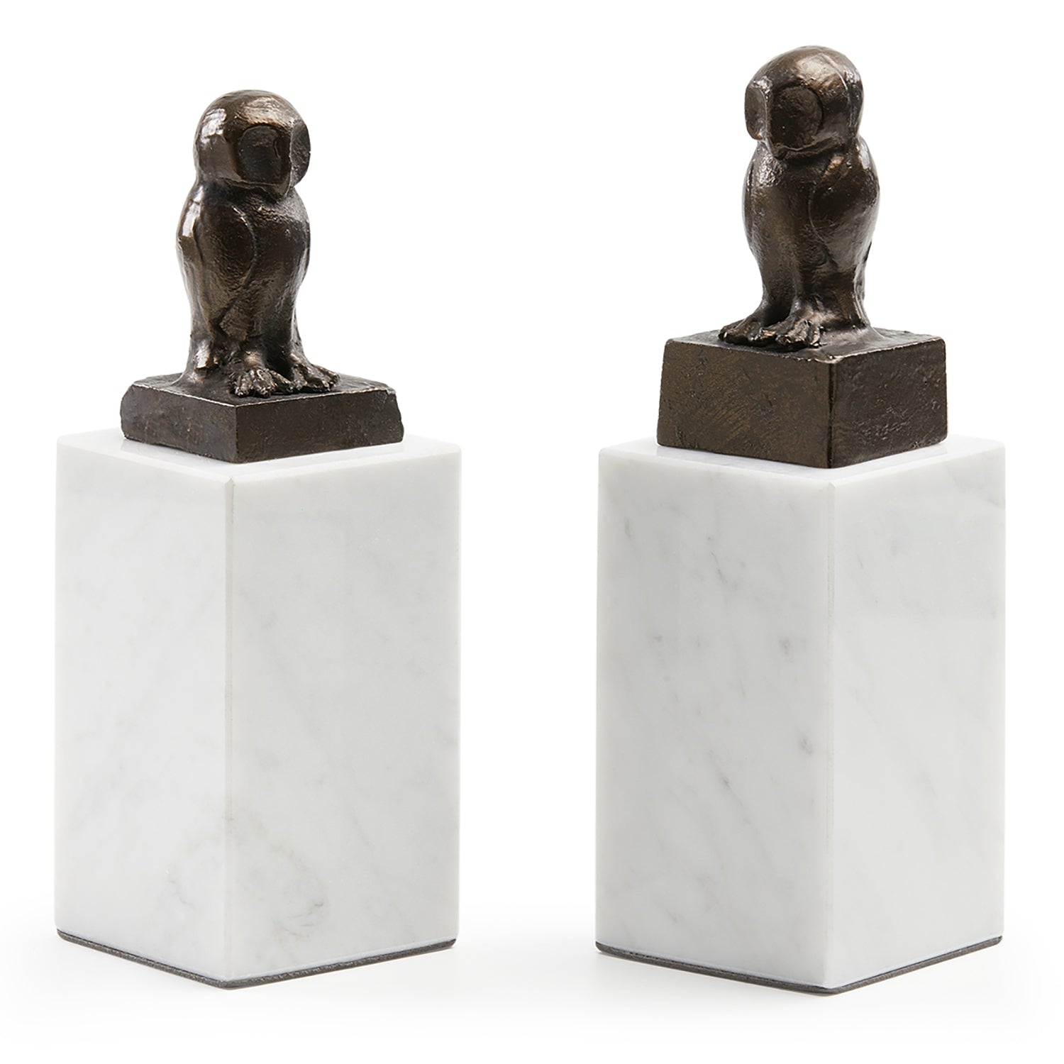 Villa and House Owl Statue Set of 2