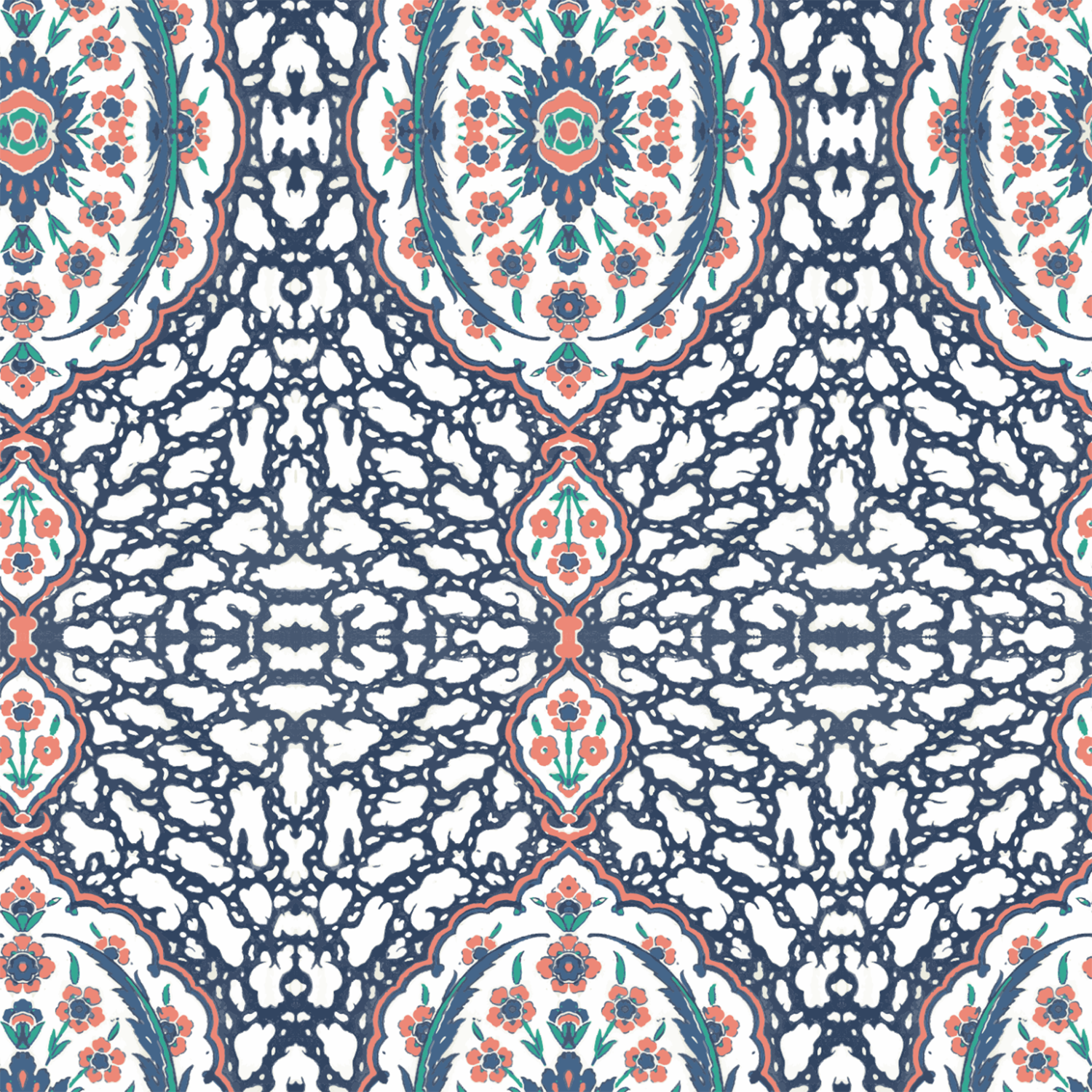 Mitchell Black Ottoman Jewel Wallpaper