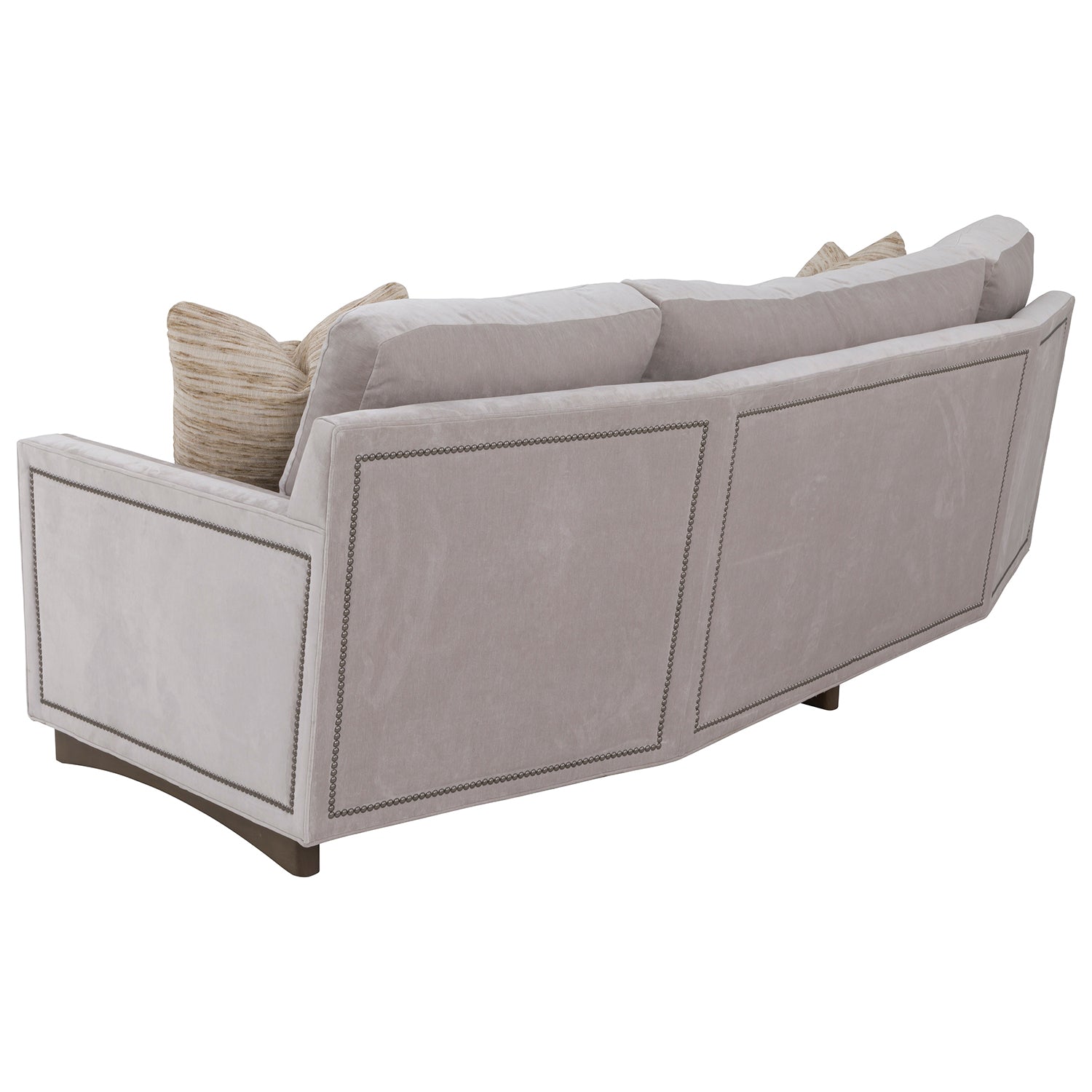 Enzo Platinum Sofa with pillows design detail