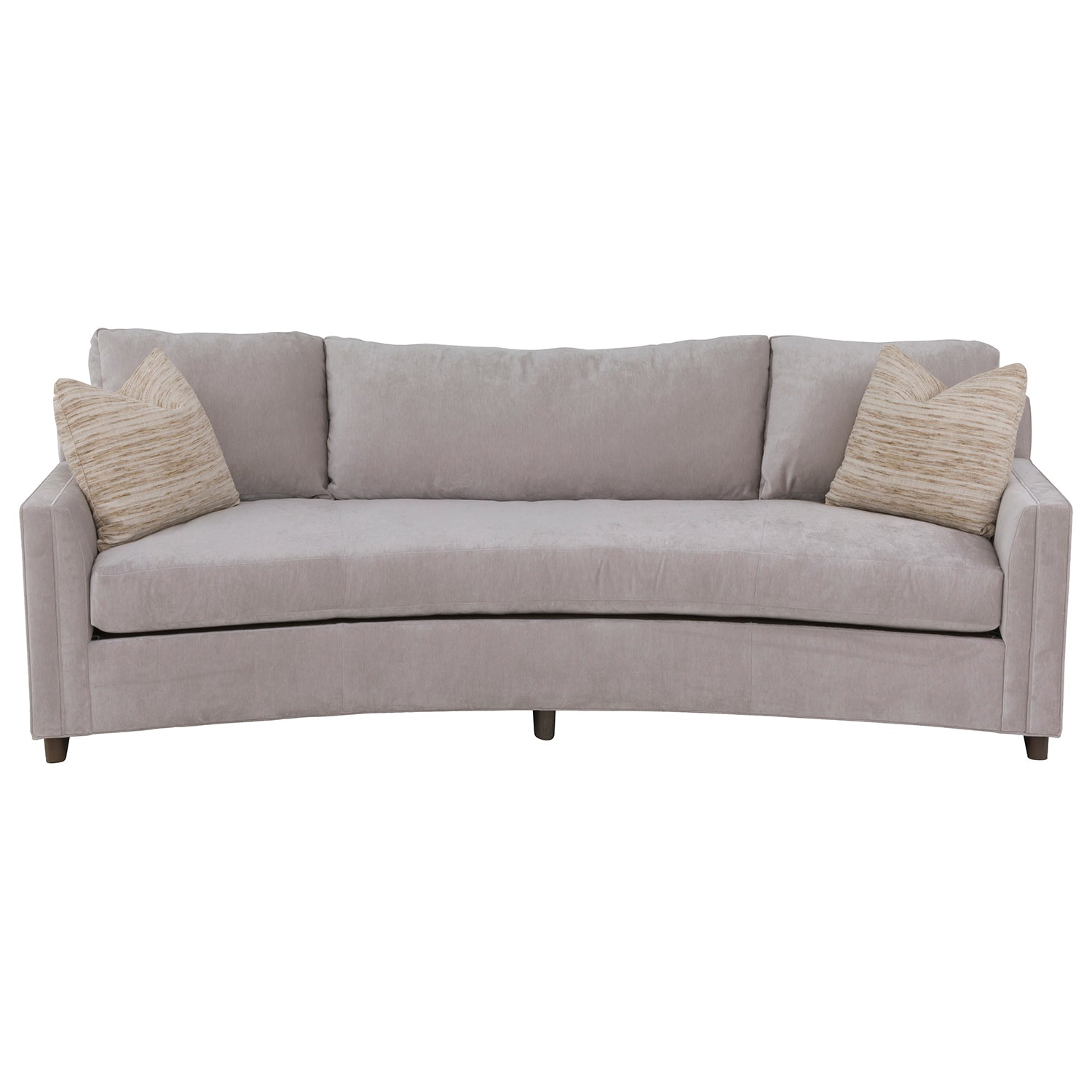 Enzo Platinum Sofa with pillows styling detail