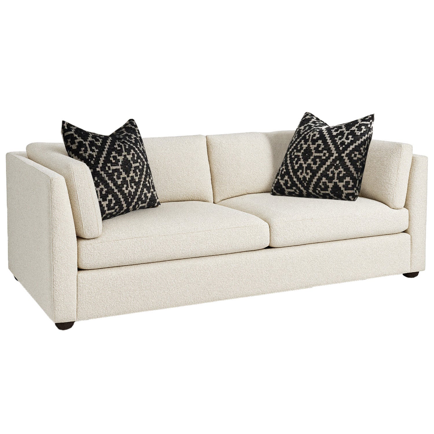 Sebastian Linen Sofa with pillows