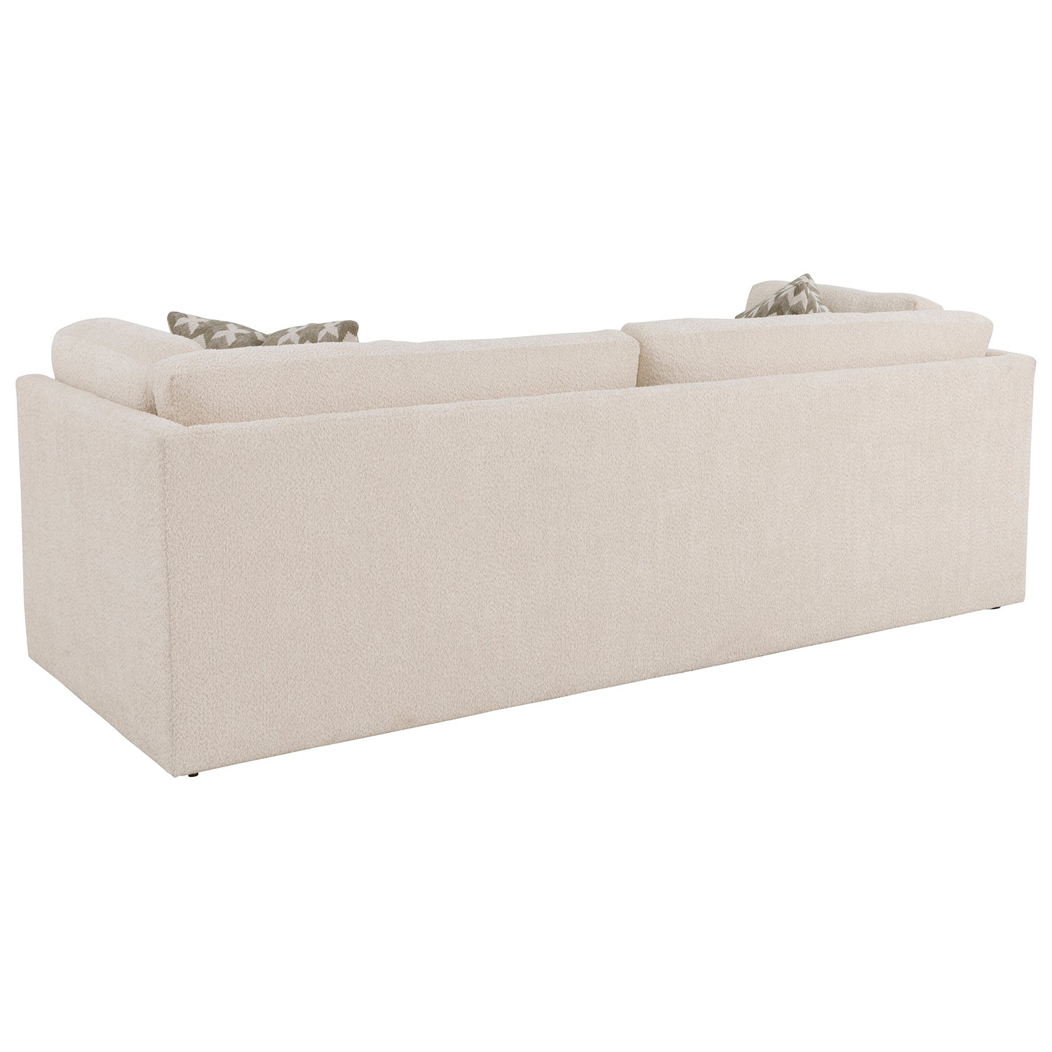 Sebastian Linen 99in Grande Sofa with pillows finish detail