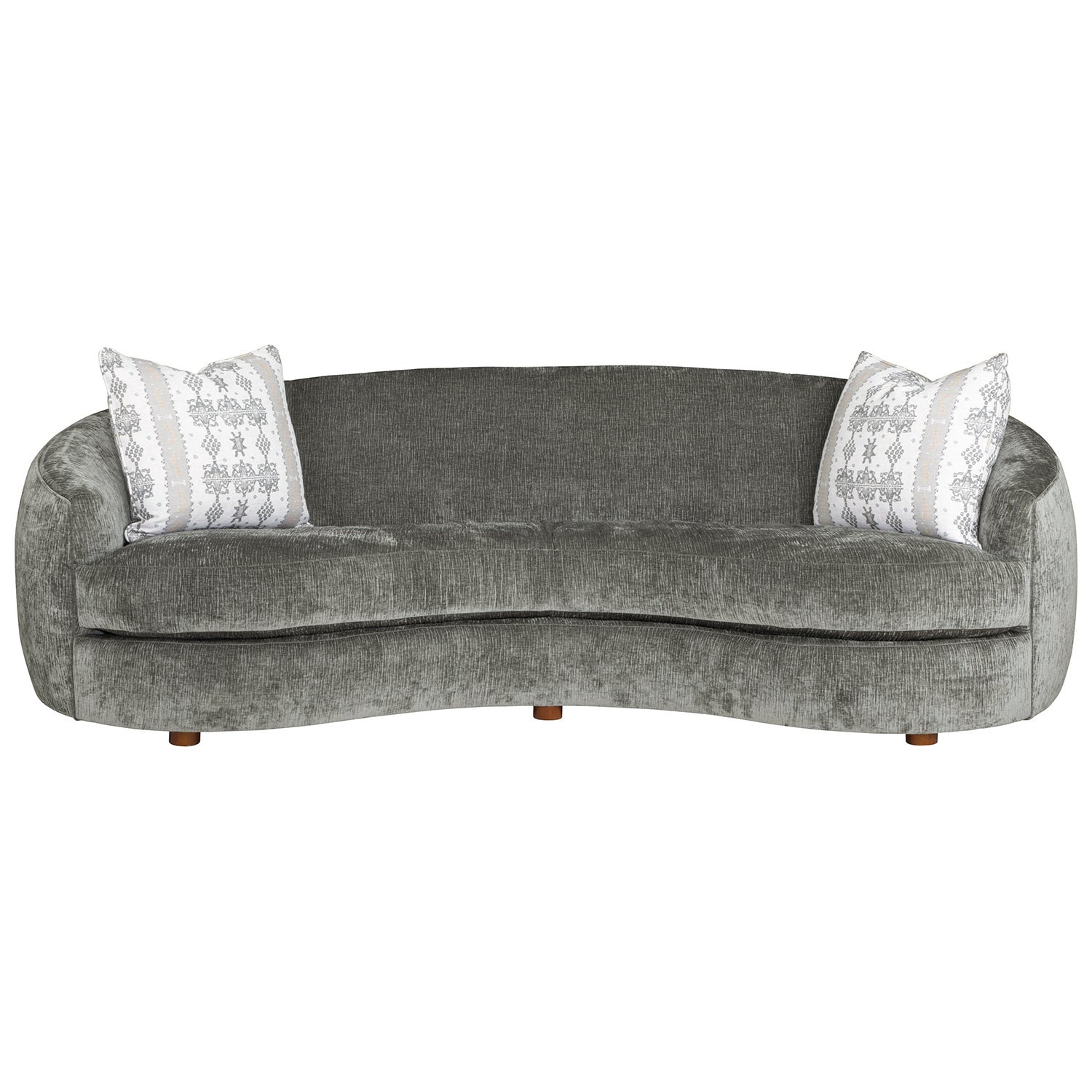 Marilyn Sage 102in Grande Sofa with pillows styling detail