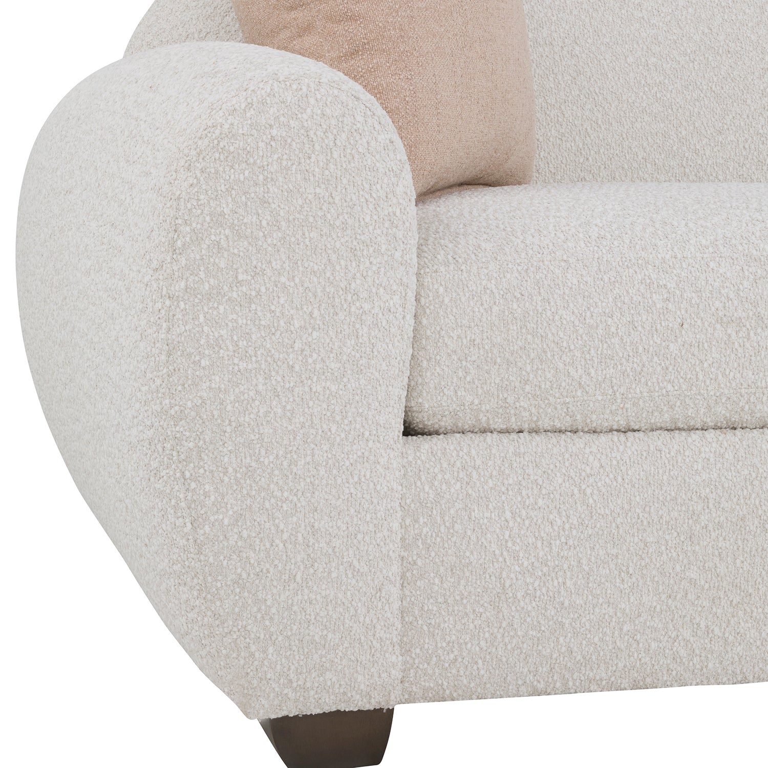 Jules Rain 88in Sofa with pillows design detail