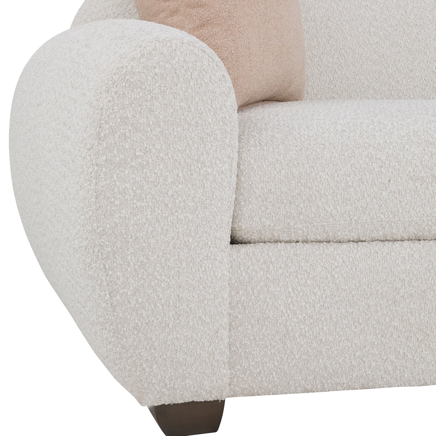 Jules Rain 103in Grande Sofa with pillows design detail