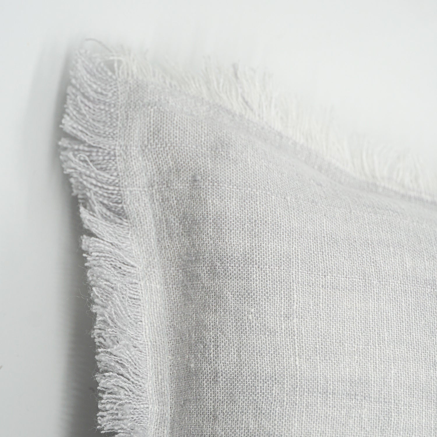 Anaya So Soft Cross-Dye Light Gray Linen Pillows