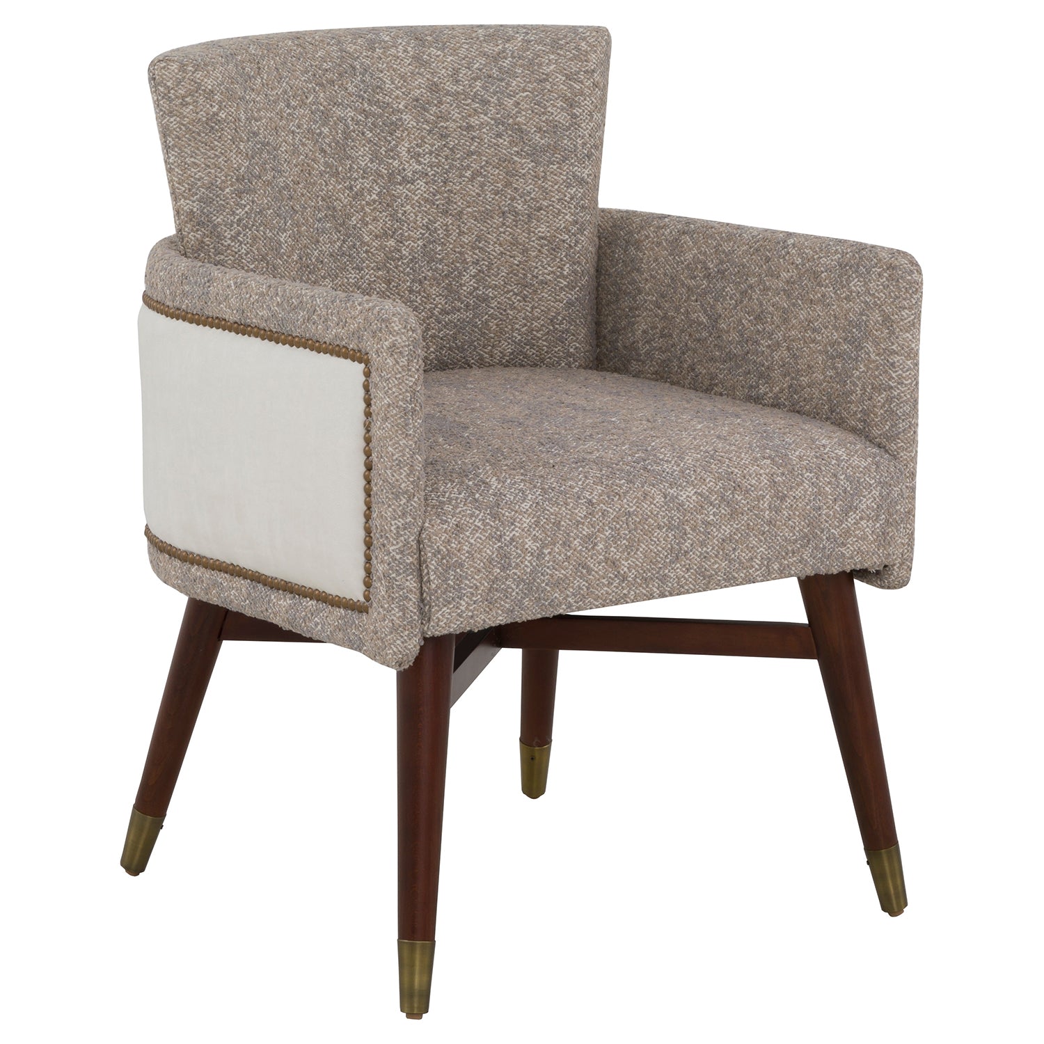 Scarlett Arm Chair Set of 2 in Powder