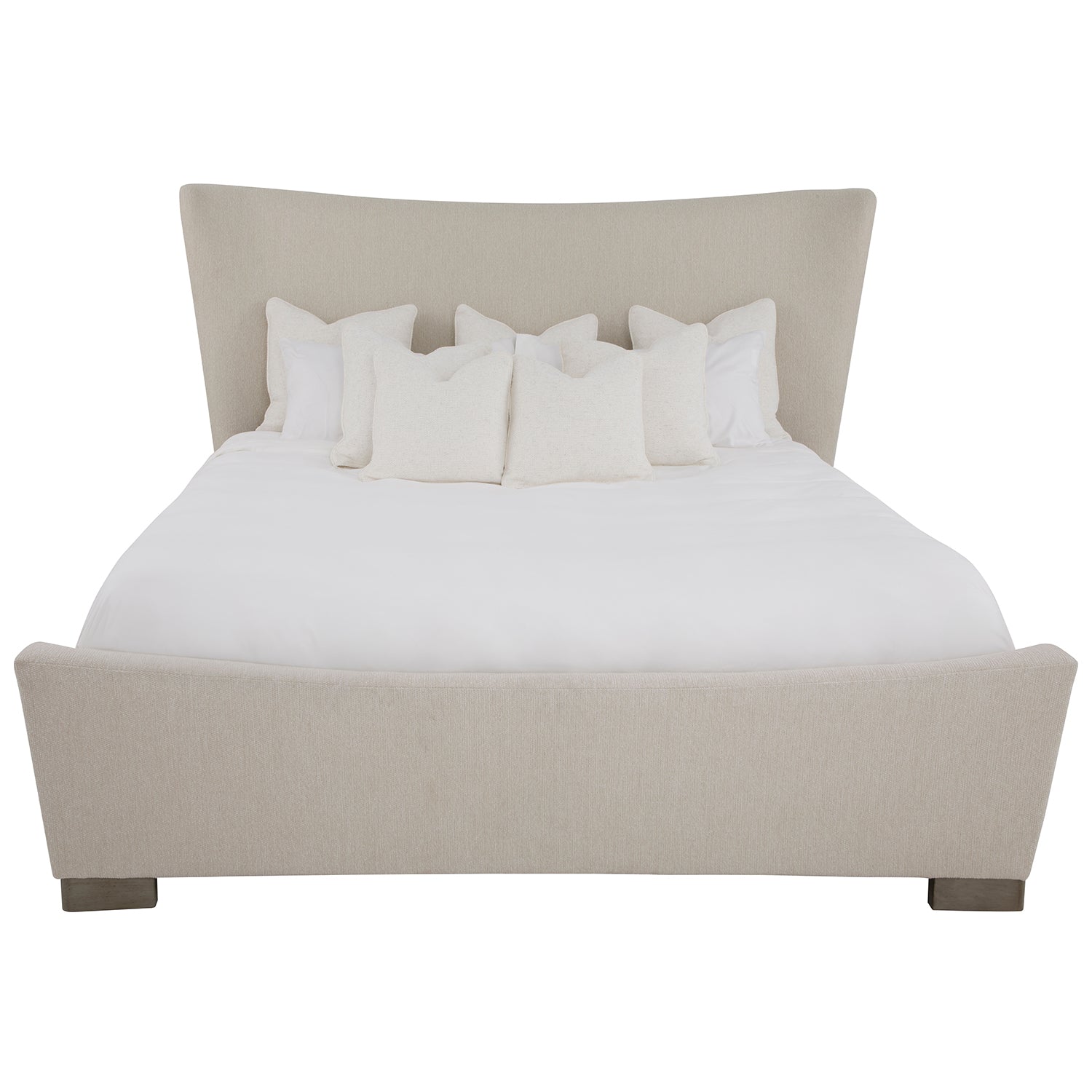 Inez Almond Buff Bed finish detail