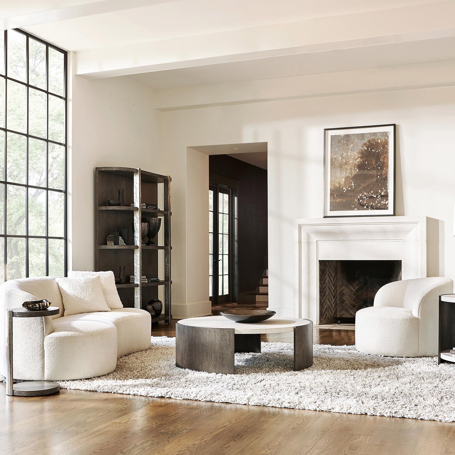 Bernhardt Living Elle Swivel Chair