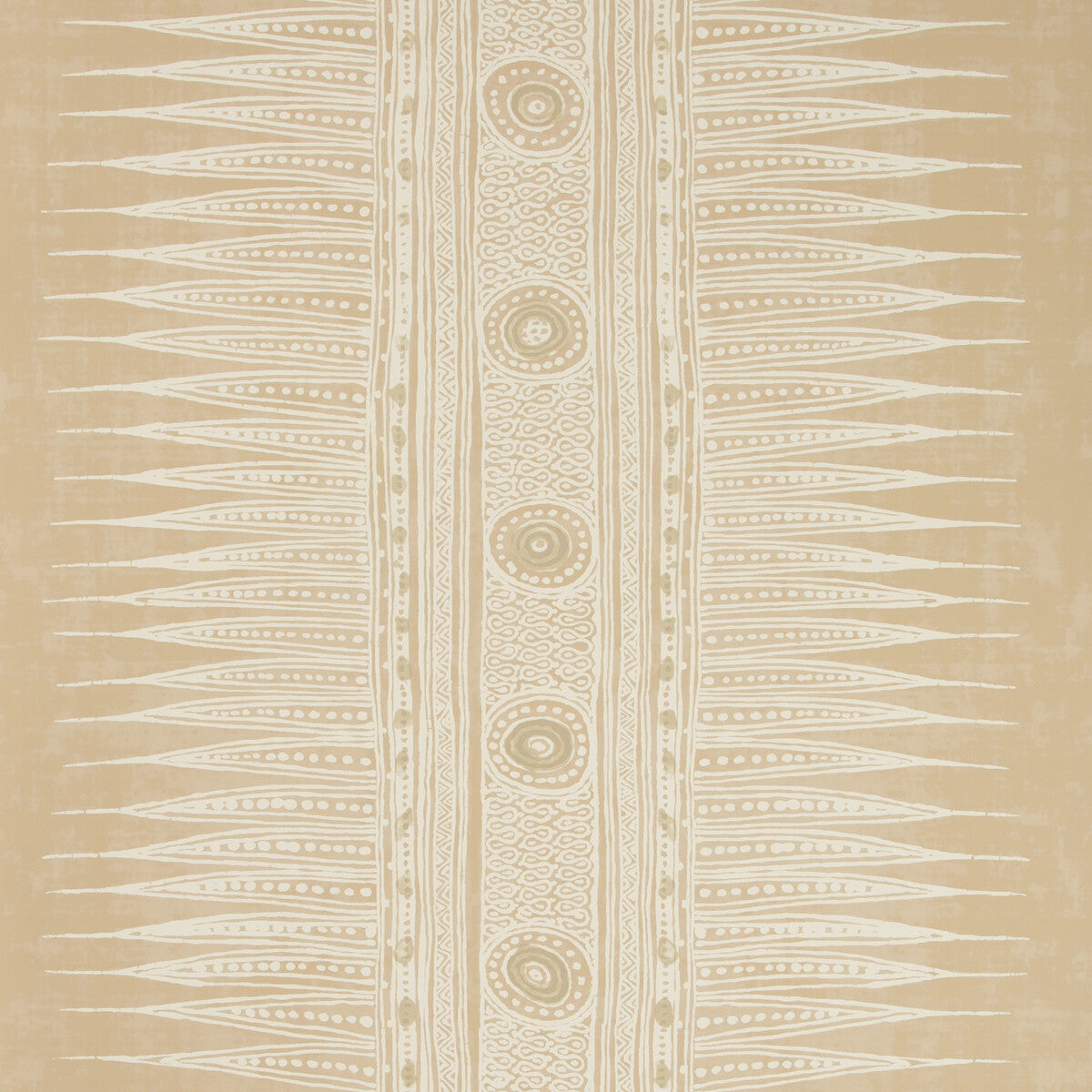 Suzanne Rheinstein x Lee Jofa Indian Zag Paper Taupe Wallpaper