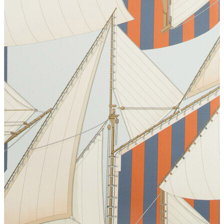 Suzanne Kasler Interiors x Lee Jofa St Tropez Wp Slate/Spice Wallpaper