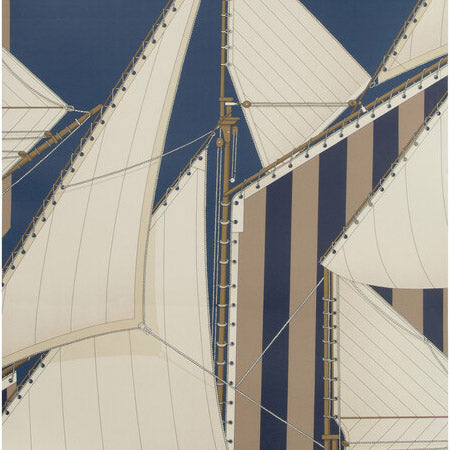 Suzanne Kasler Interiors x Lee Jofa St Tropez Wp Navy/Marine Wallpaper