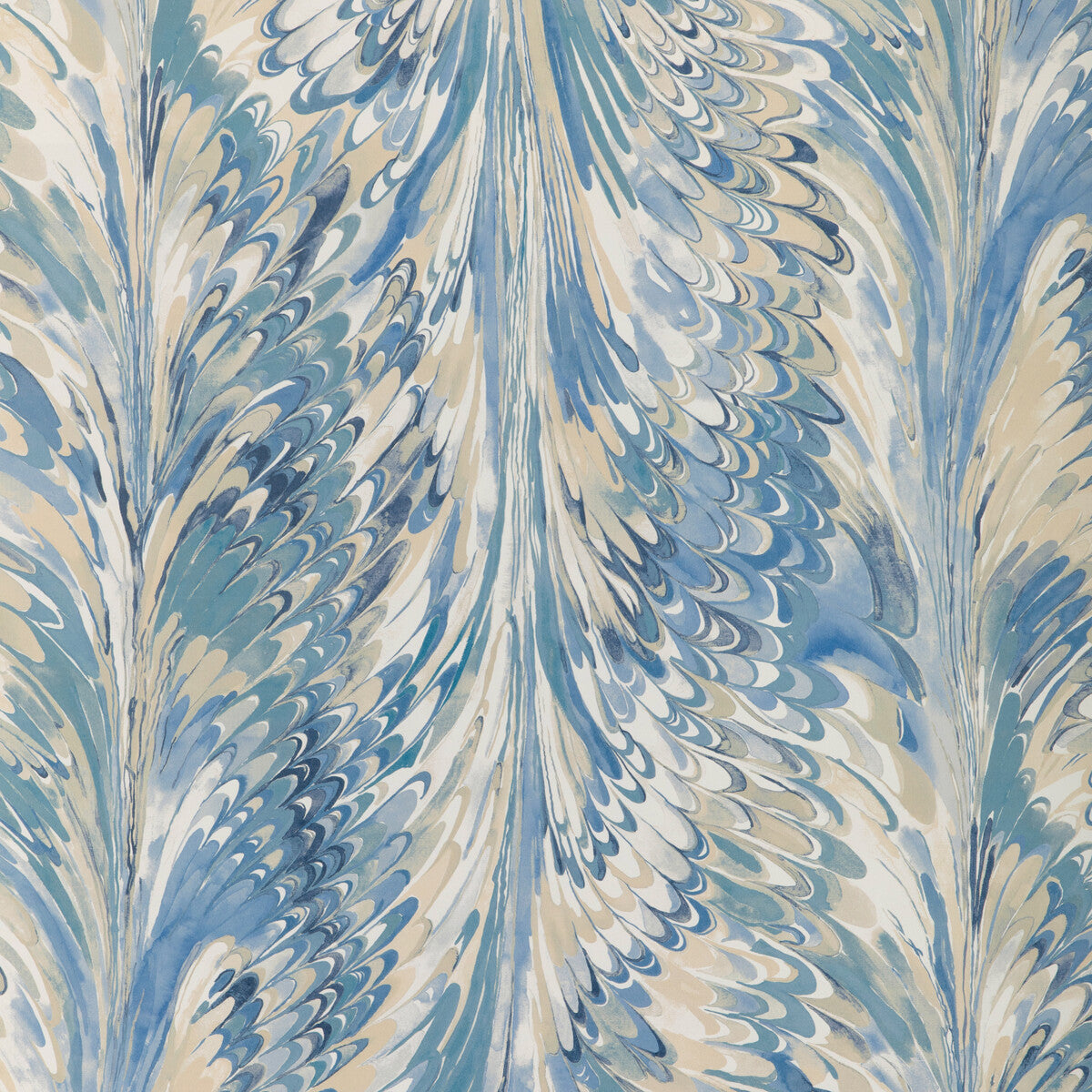 Lee Jofa Manor House Taplow Paper Capri/Sky Wallpaper