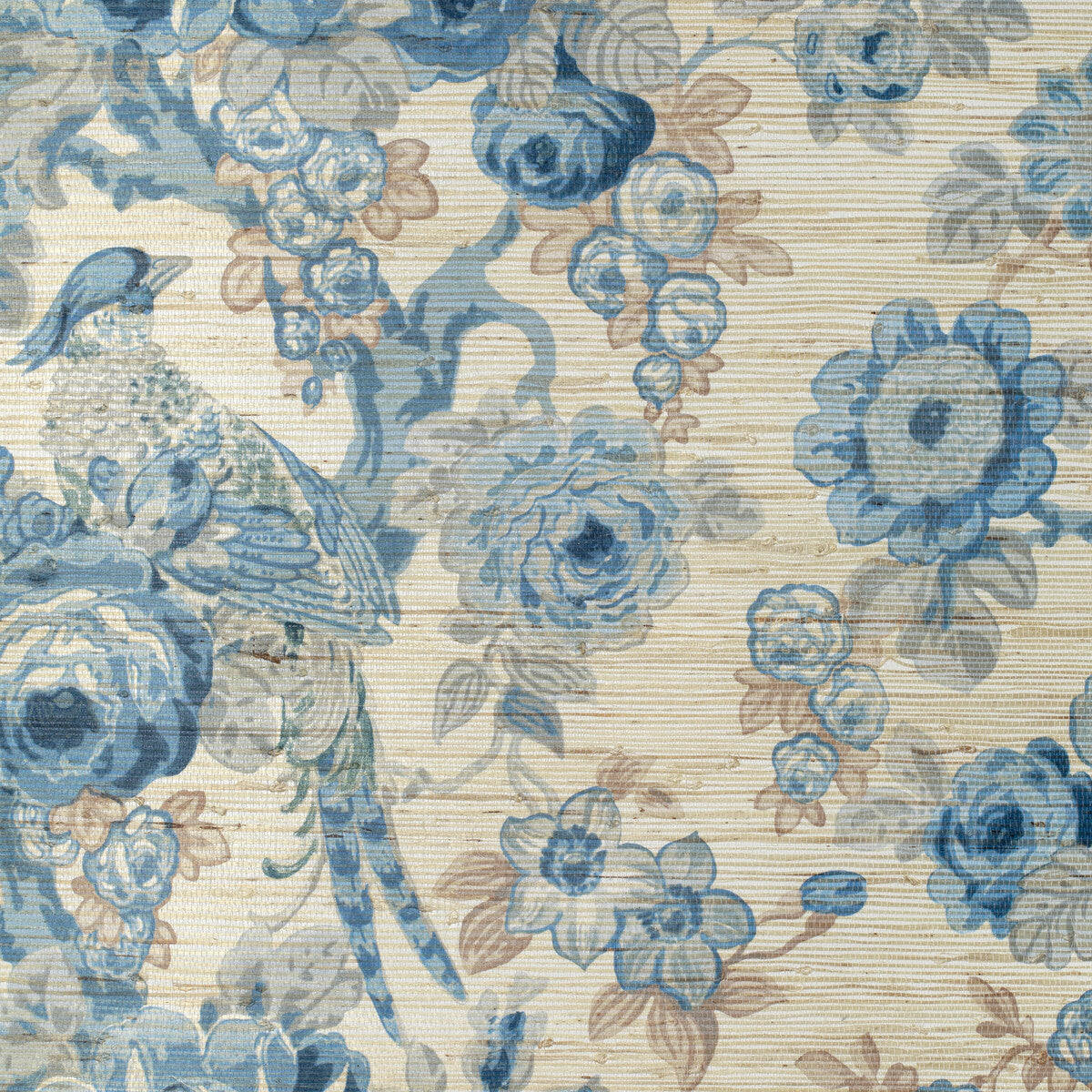Lee Jofa Avondale Paper Blue/Slate Wallpaper