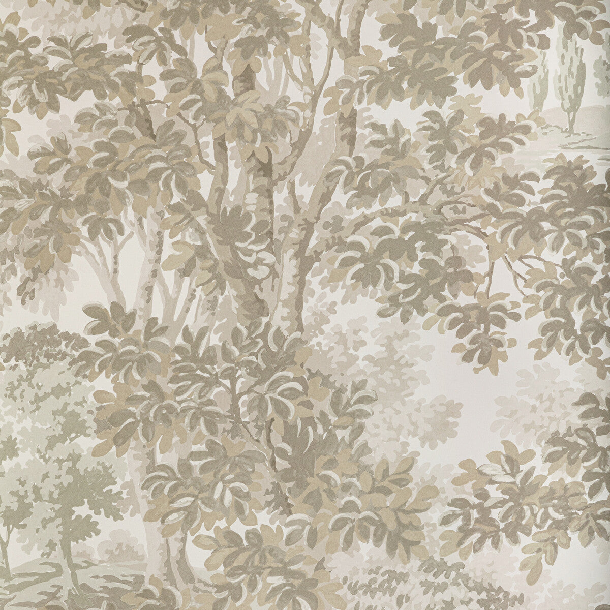 Lee Jofa Woodland Paper Stone Wallpaper