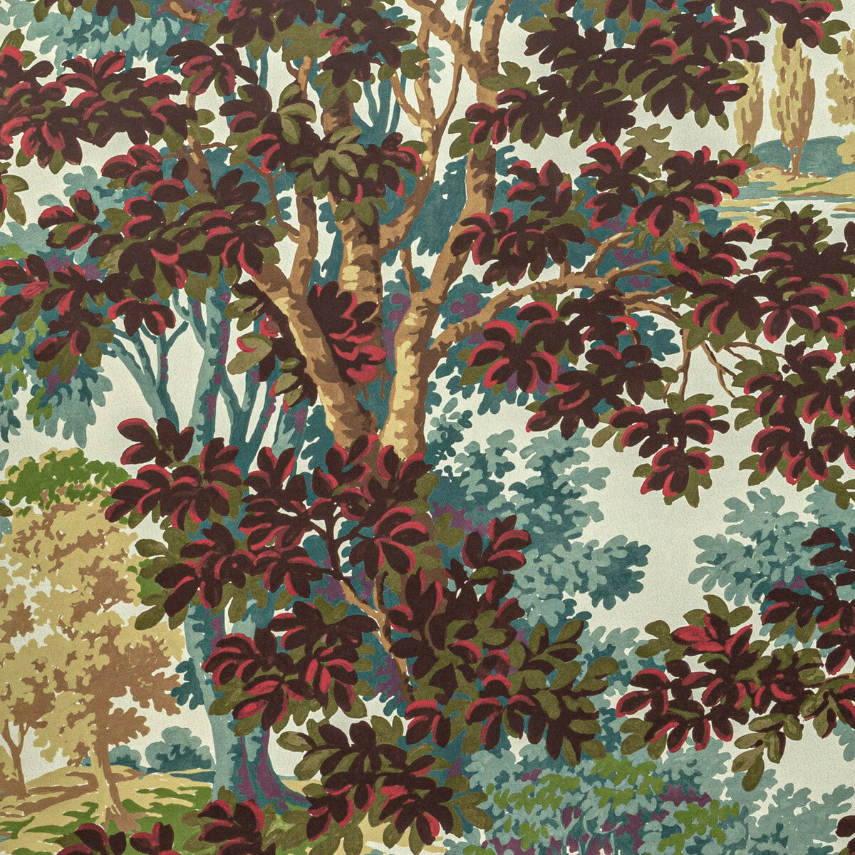 Lee Jofa Woodland Paper Multi Wallpaper