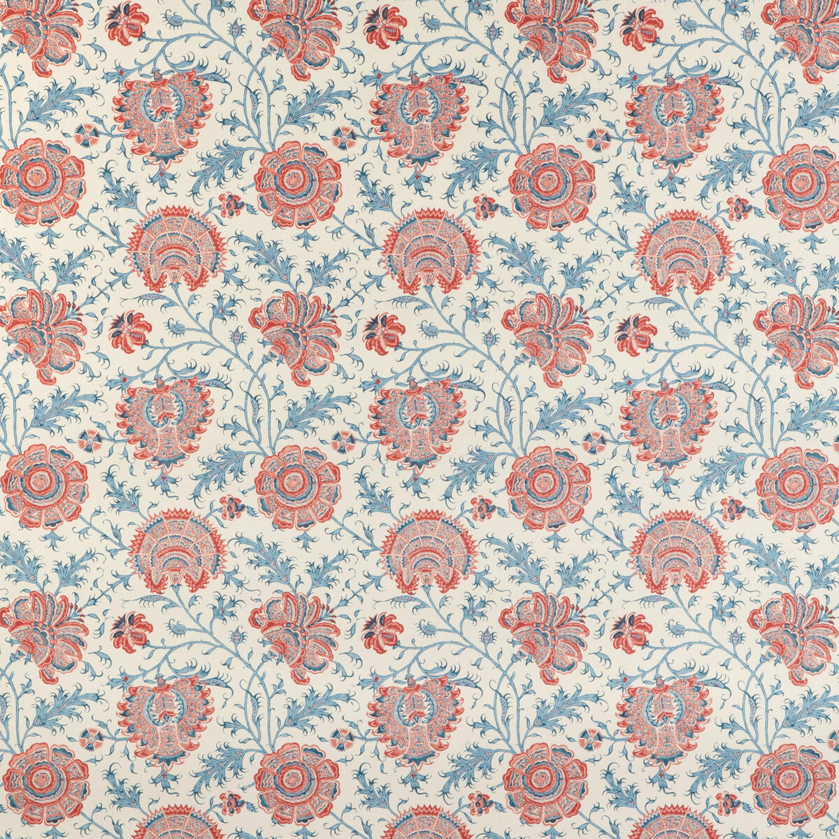 Lee Jofa Indiennes Floral Wp Berry Wallpaper