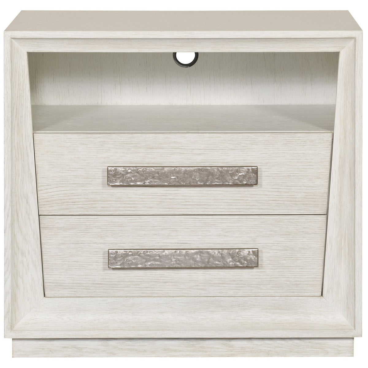 Vanguard Furniture Ridge Cascade with Flat Bar in Ridge Silver Medium Nightstand