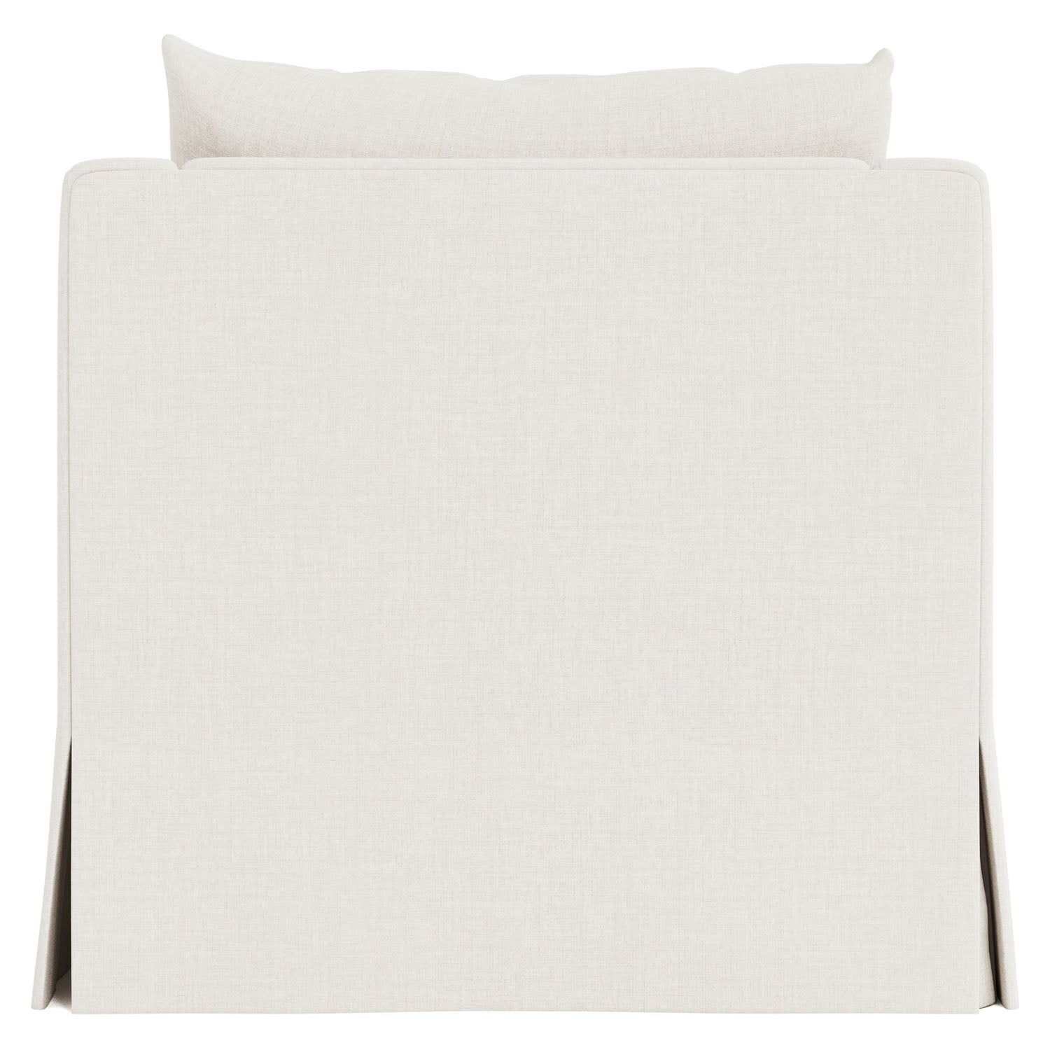 Grace Swivel Chair in White – detail of the extra plush comfort
