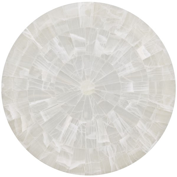 Vanguard Furniture Meridian Bricked Cloud Onyx Round End Table