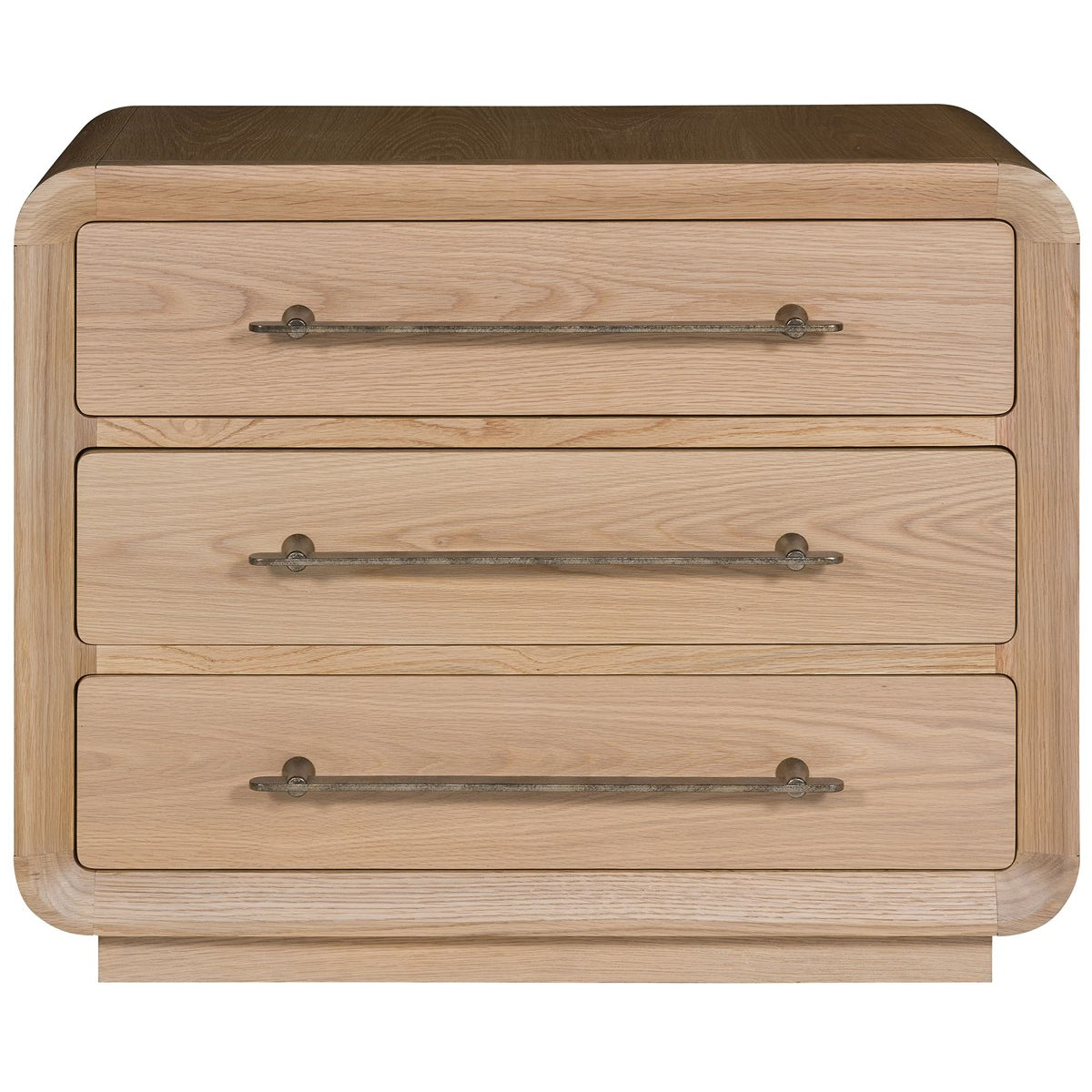 Vanguard Furniture Form Wheat with Flat Bar in Organic Bronze Three Drawer Nightstand