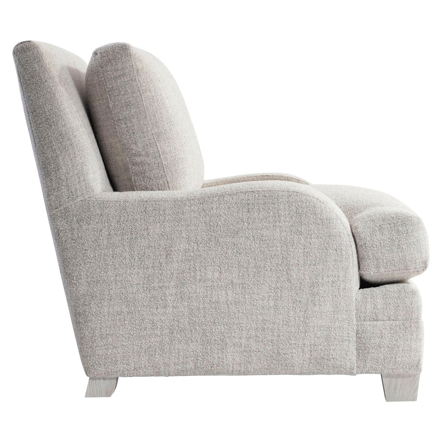 Rollins Chair in Beige, shown to scale