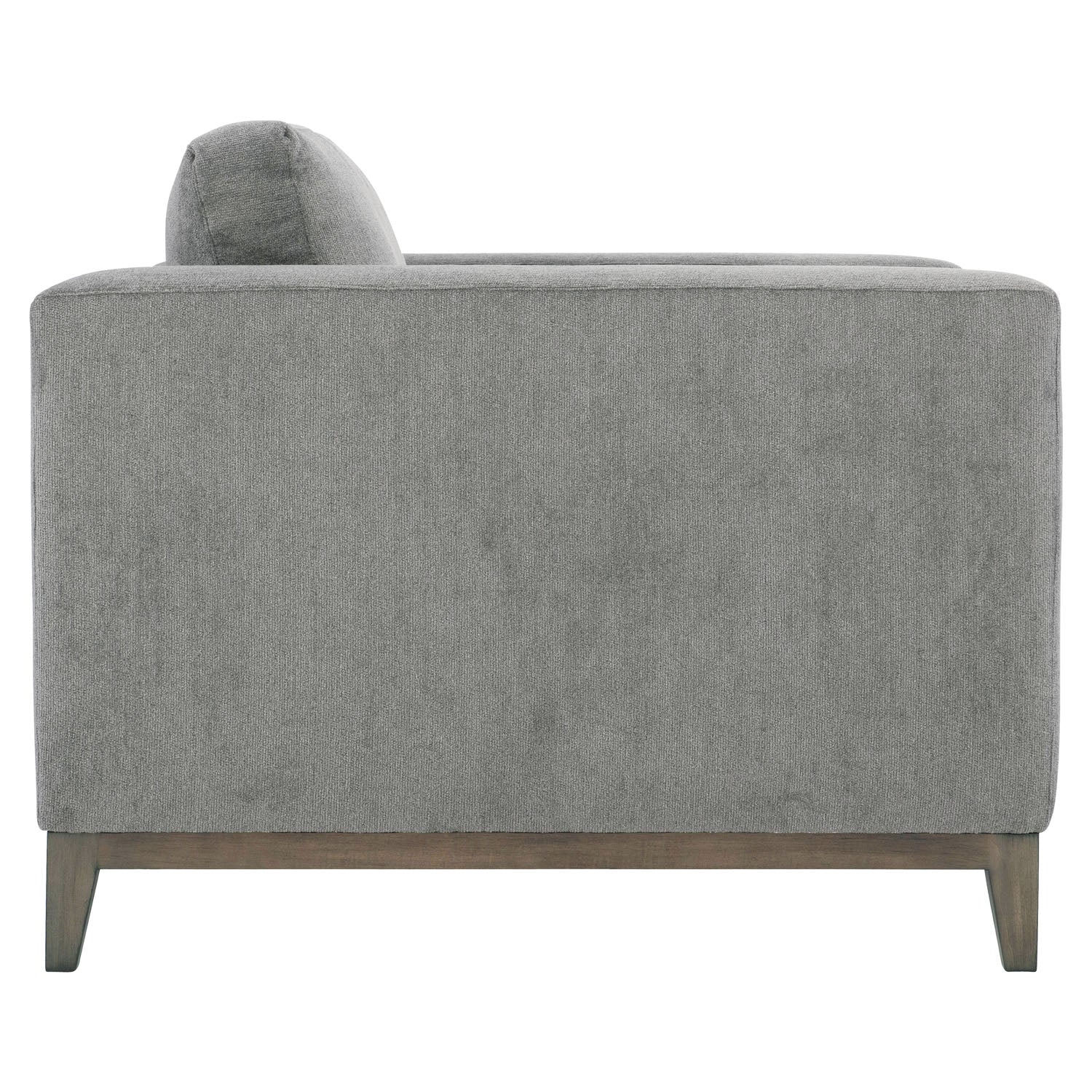 Noel Chair in Gray, shown to scale