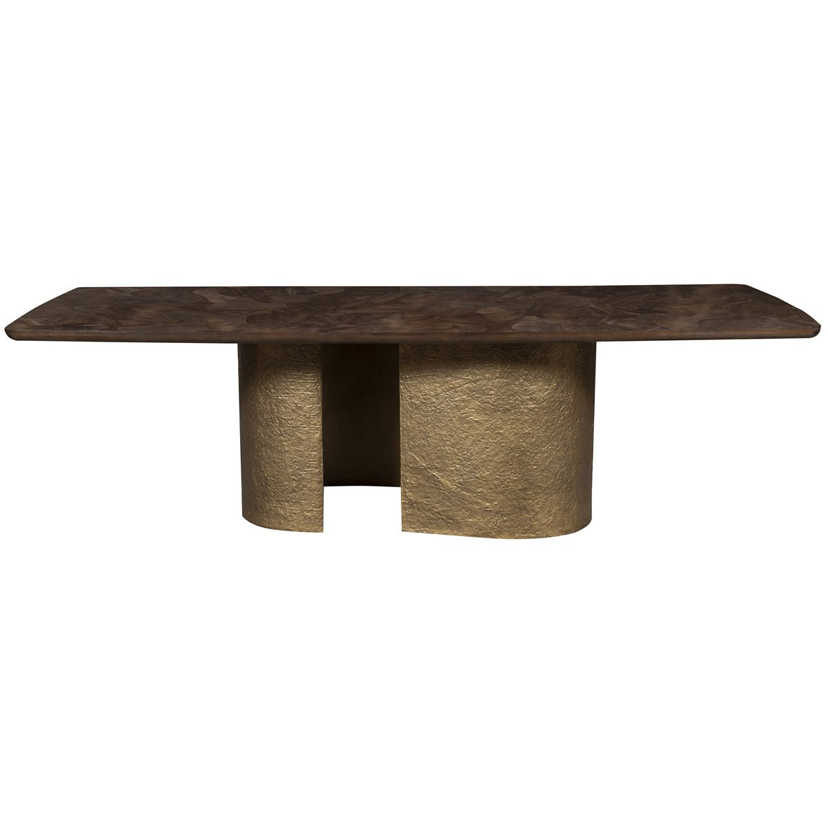 Vanguard Furniture Verge Peppercorn with Textured Brass Dining Table