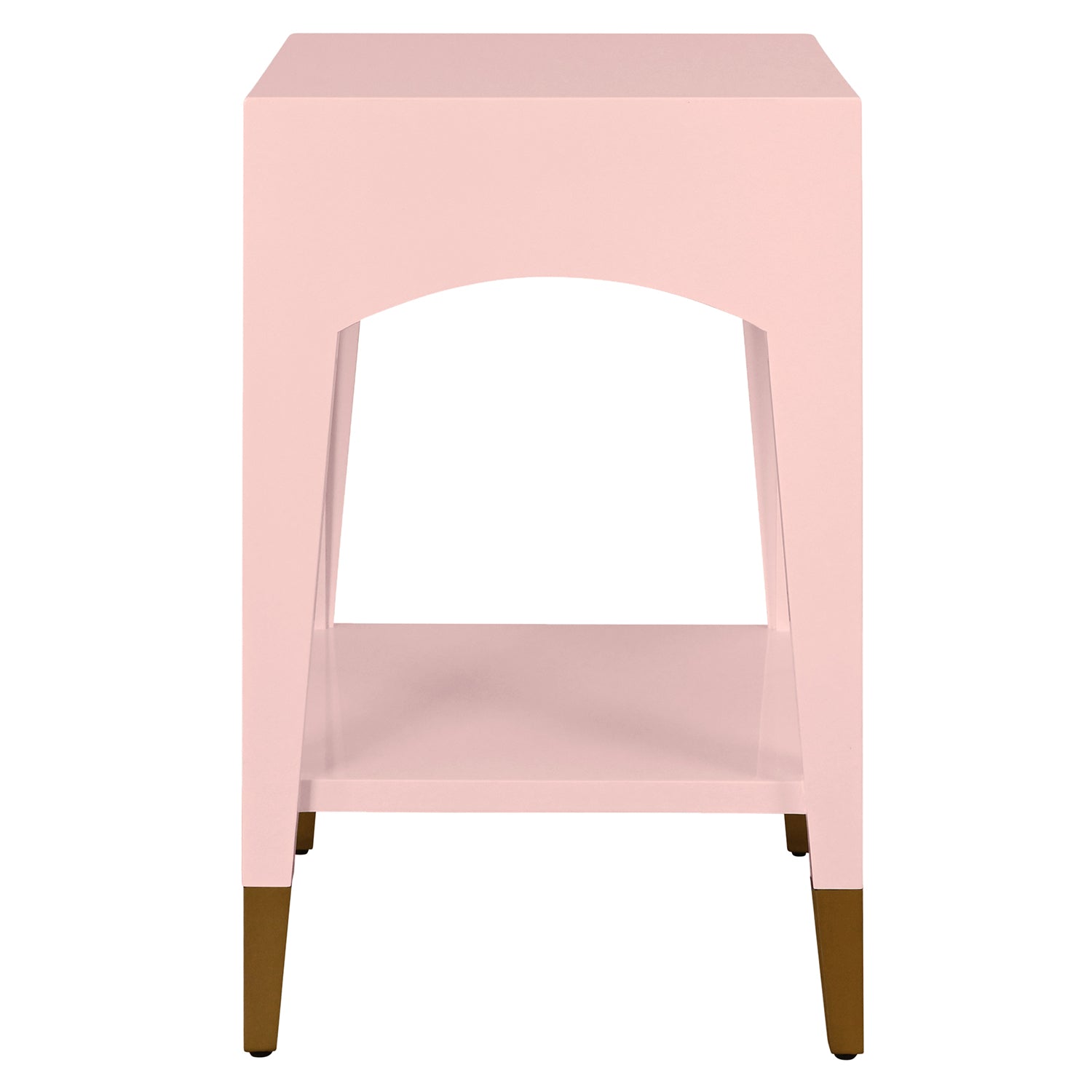 Worlds Away Patti Pink One Drawer Side Table