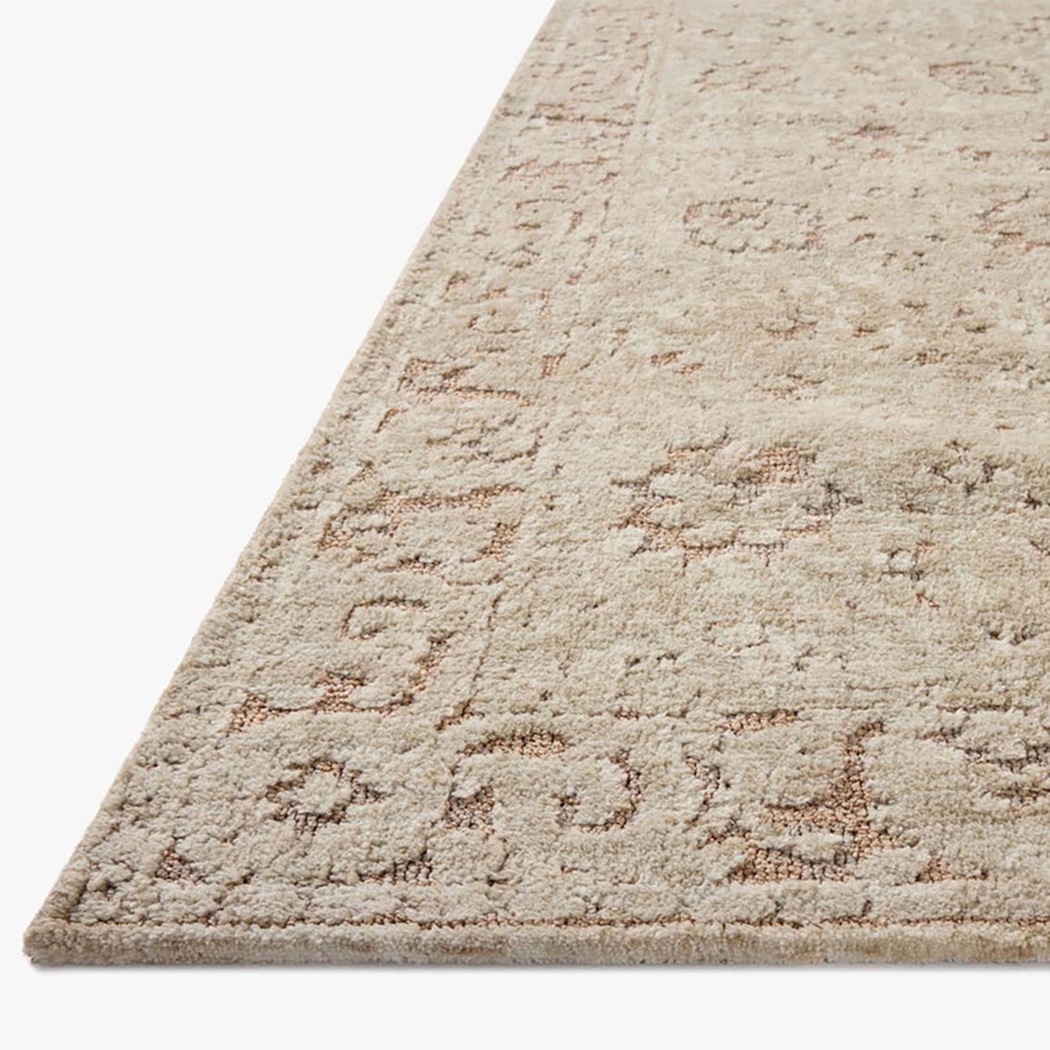 Loloi Percival Natural/Salmon Power Loomed Rug