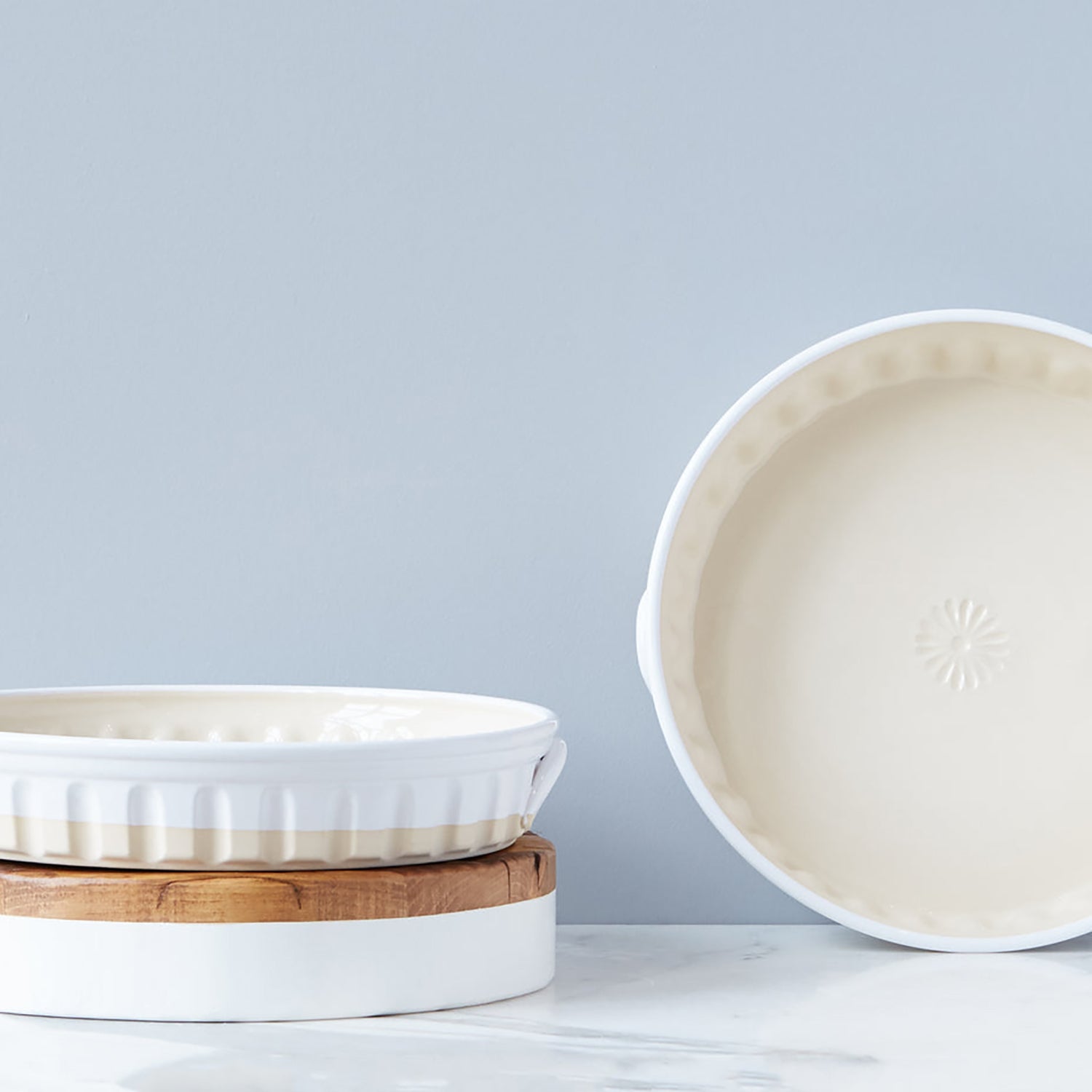 Etu Home White Paella Baker