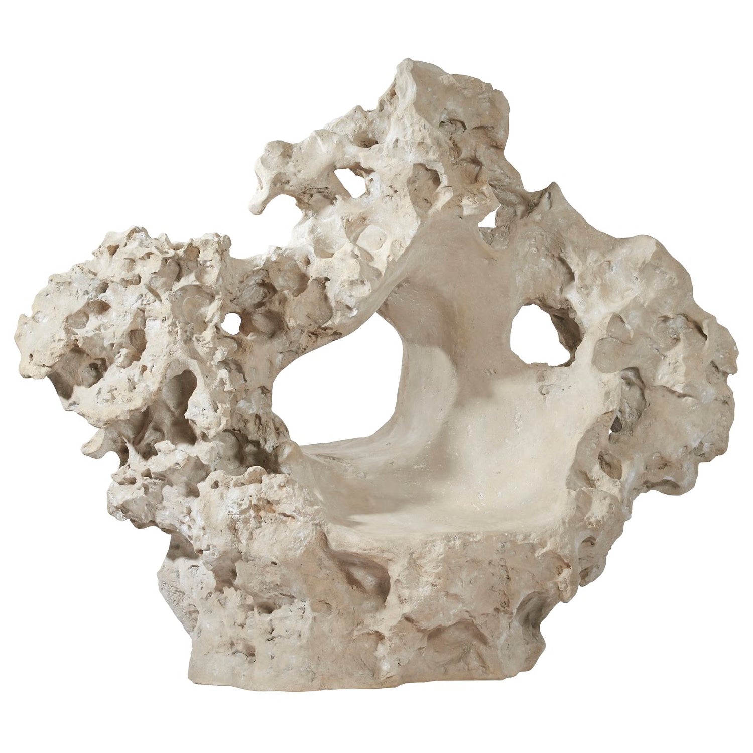 Phillips Collection Colossal Cast Stone Seat Sculpture