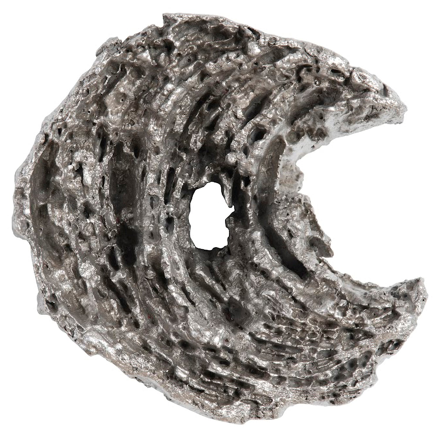 Phillips Collection Cast Eroded Wood Circle Wall Tile