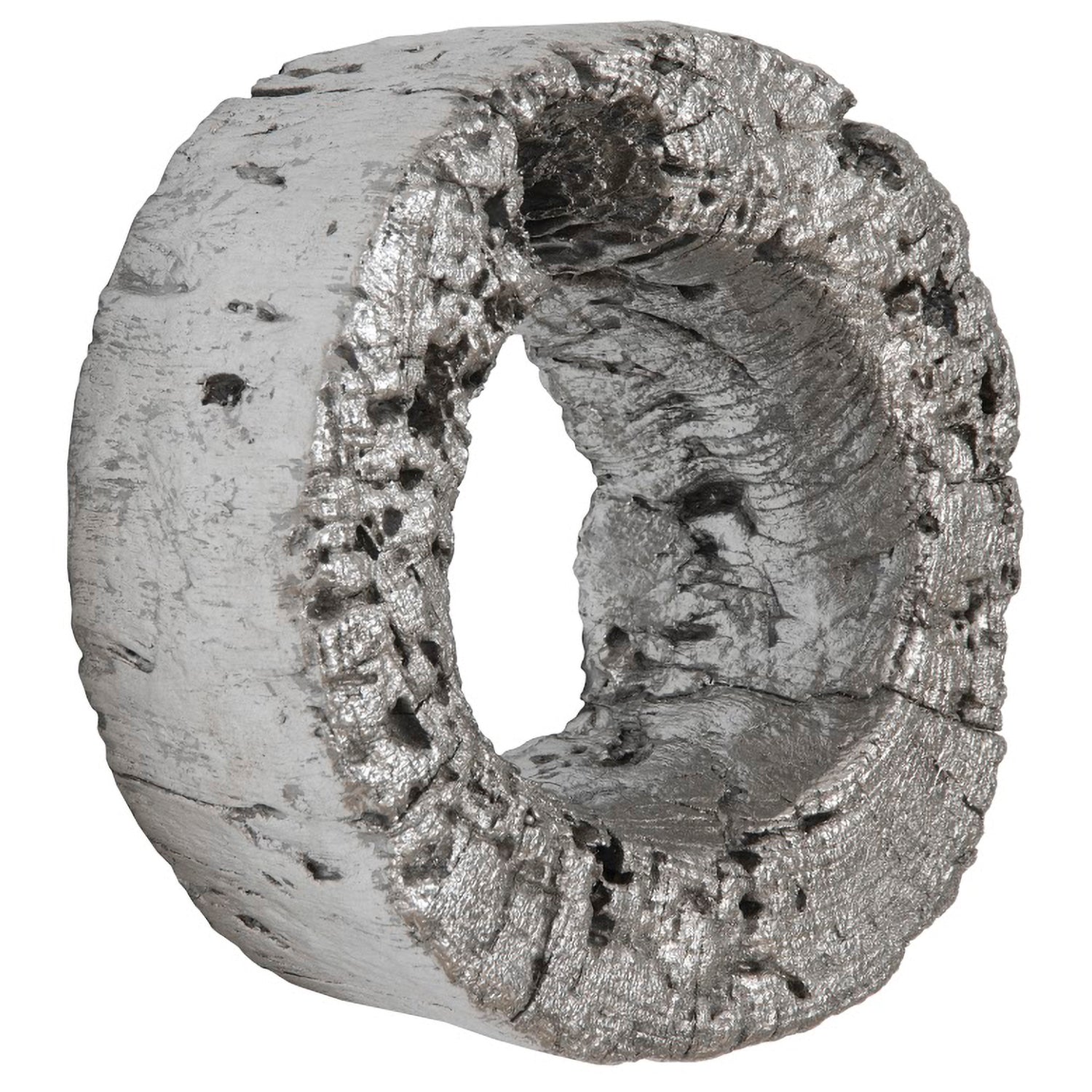 Phillips Collection Cast Eroded Wood Circle Wall Tile