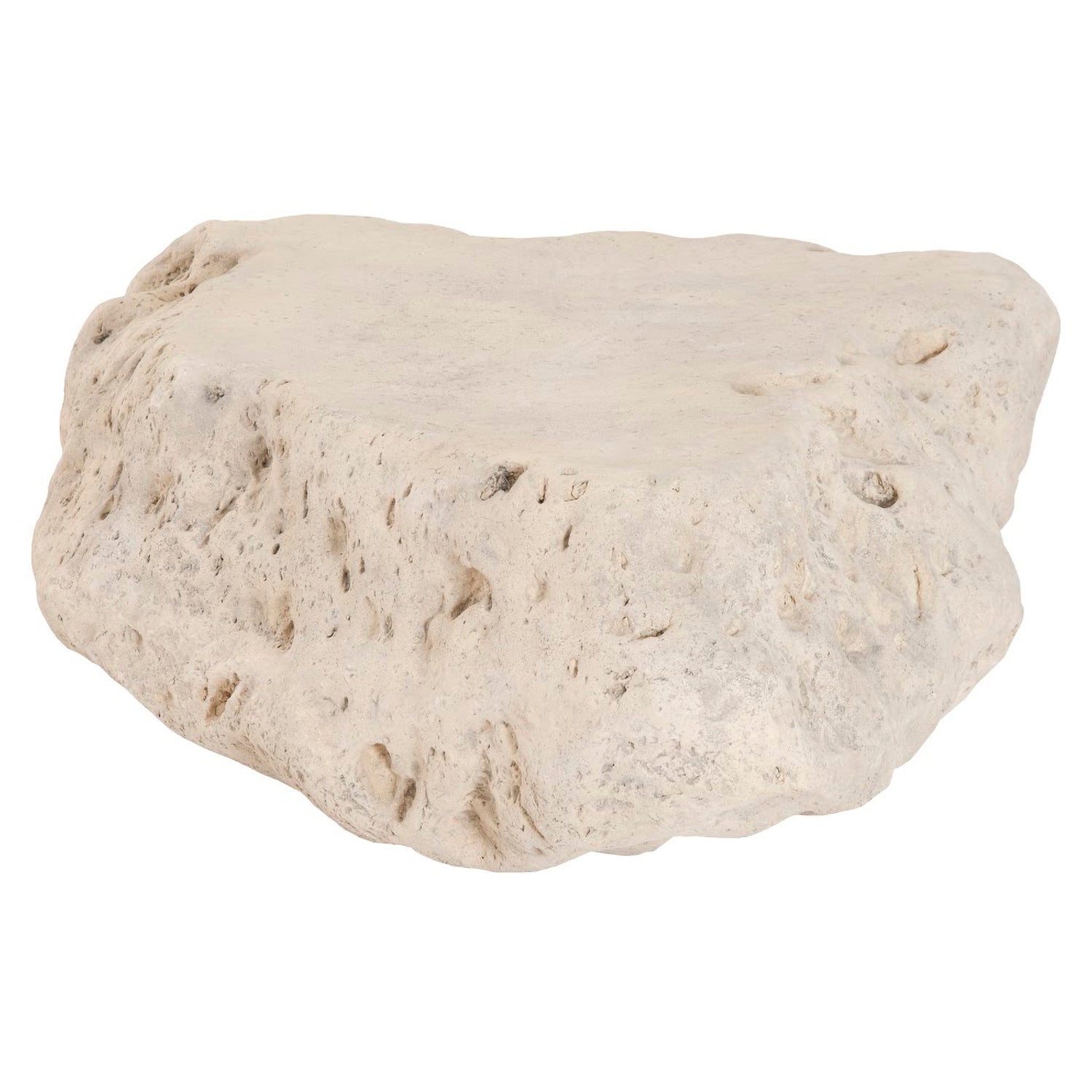 Phillips Collection Cast Boulder Coffee Table Roman Stone