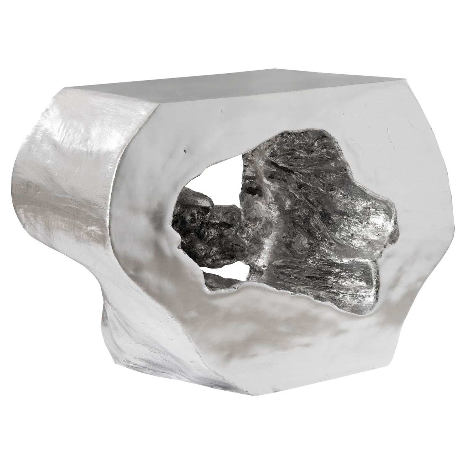 Phillips Collection Plateada Hollow Console Table