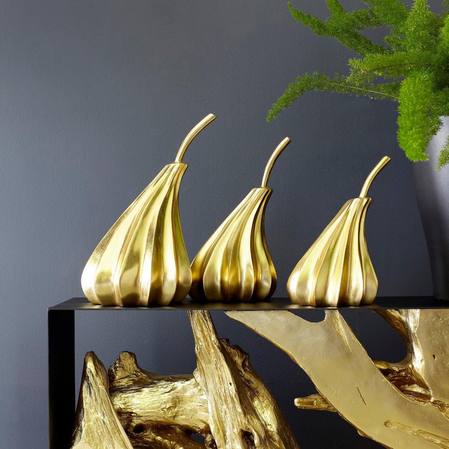 Phillips Collection Hand Dipped Pears Set of 3