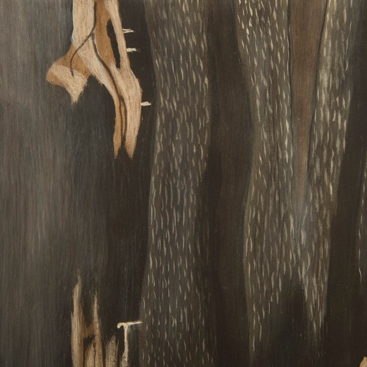 Phillips Collection Square Cast Petrified Wood Stool