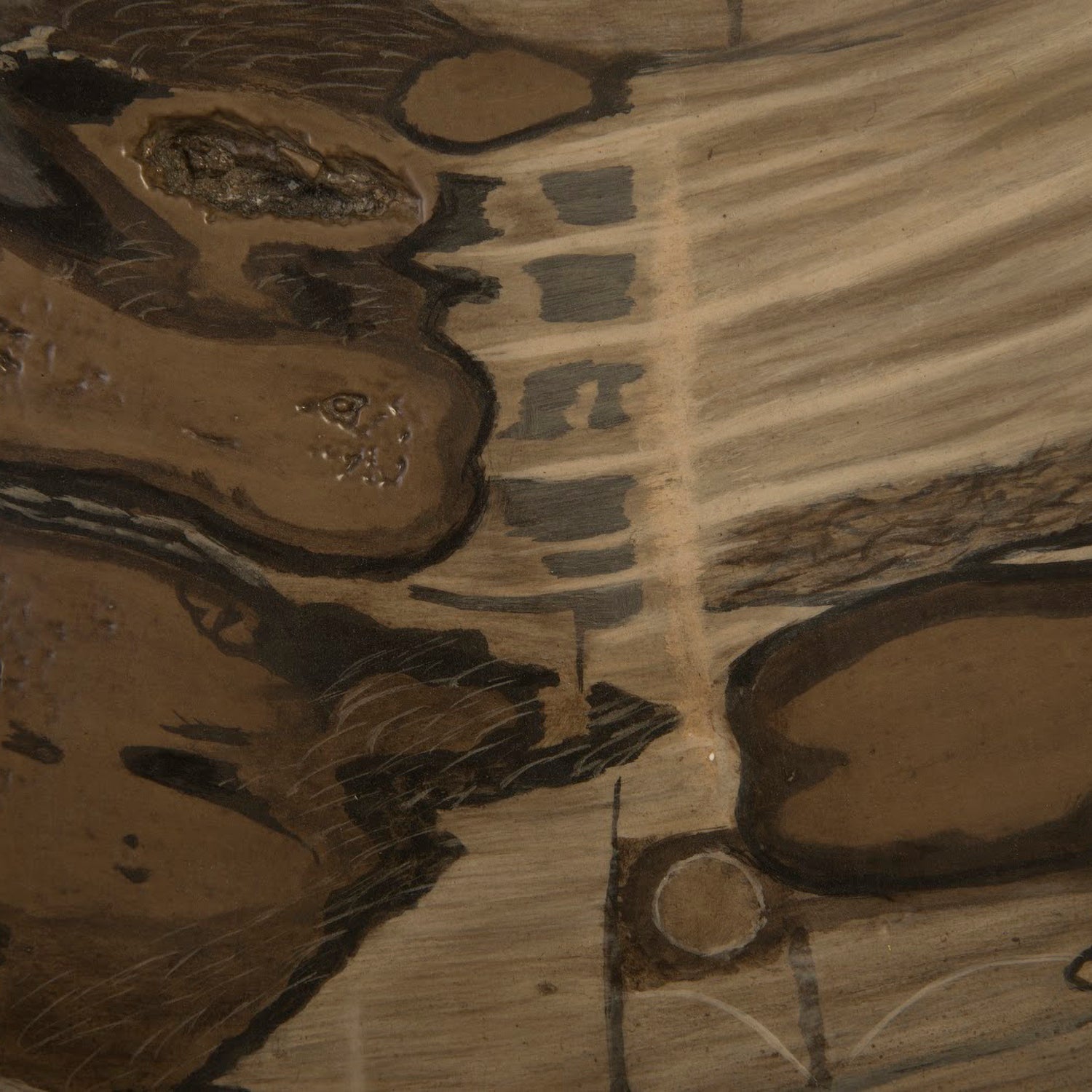 Phillips Collection Brown Cast Petrified Wood Wall Tile