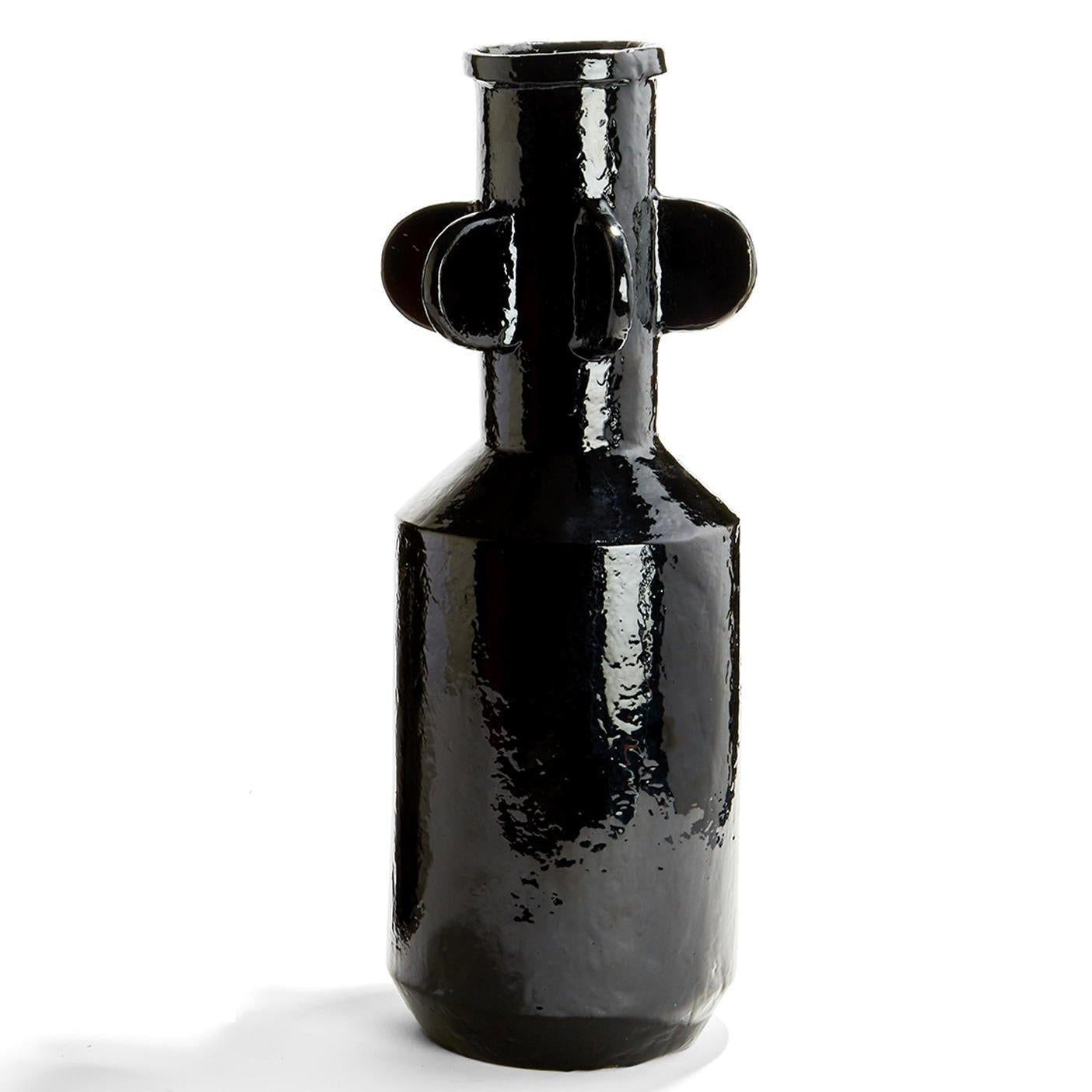 Narrow Spindale Black Vase