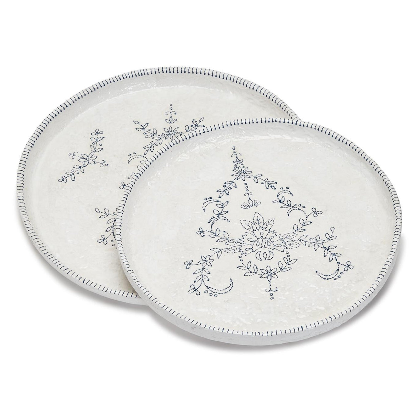 Blue and White Platter Set of 2