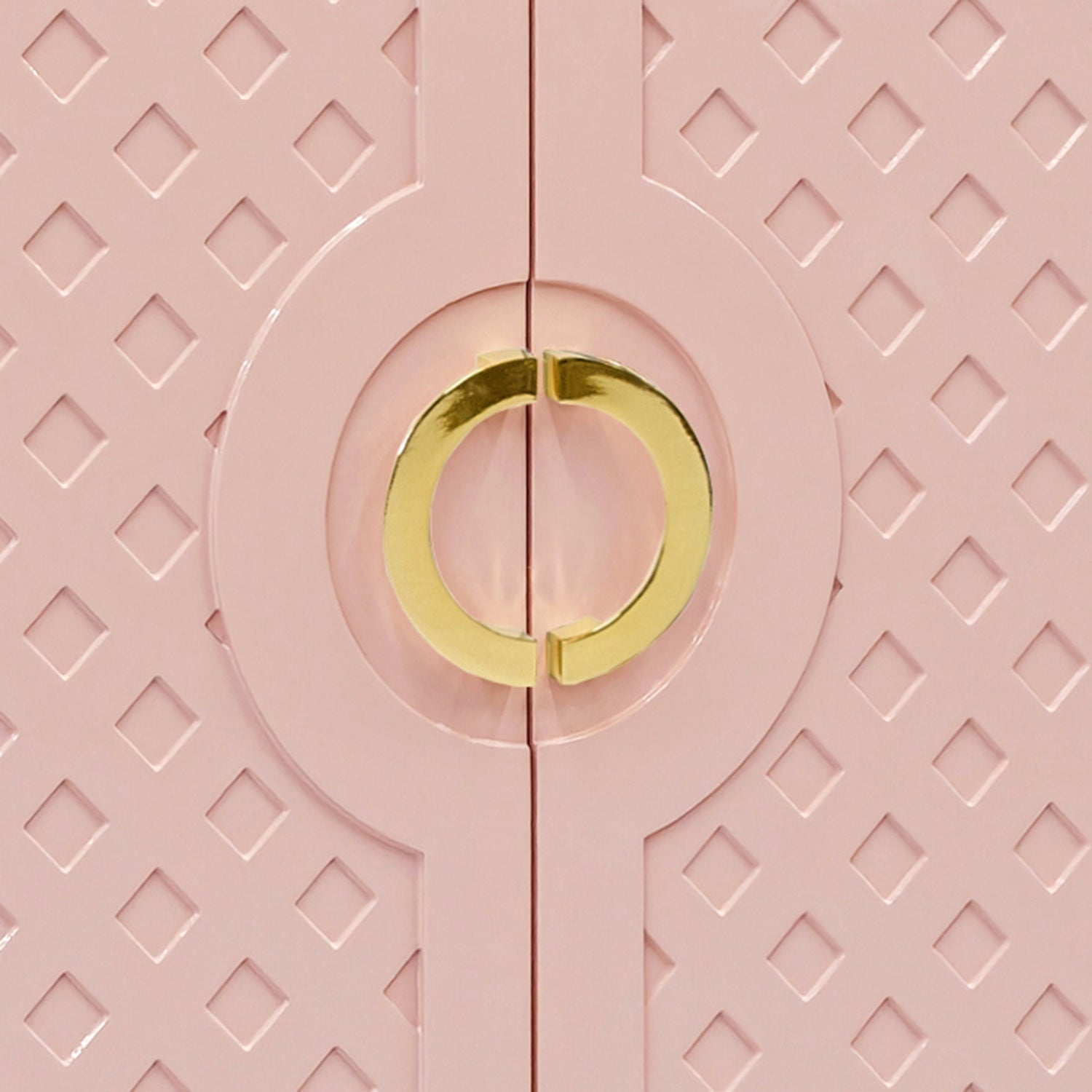 Worlds Away Poppy two door cabinet styled in a room to show scale