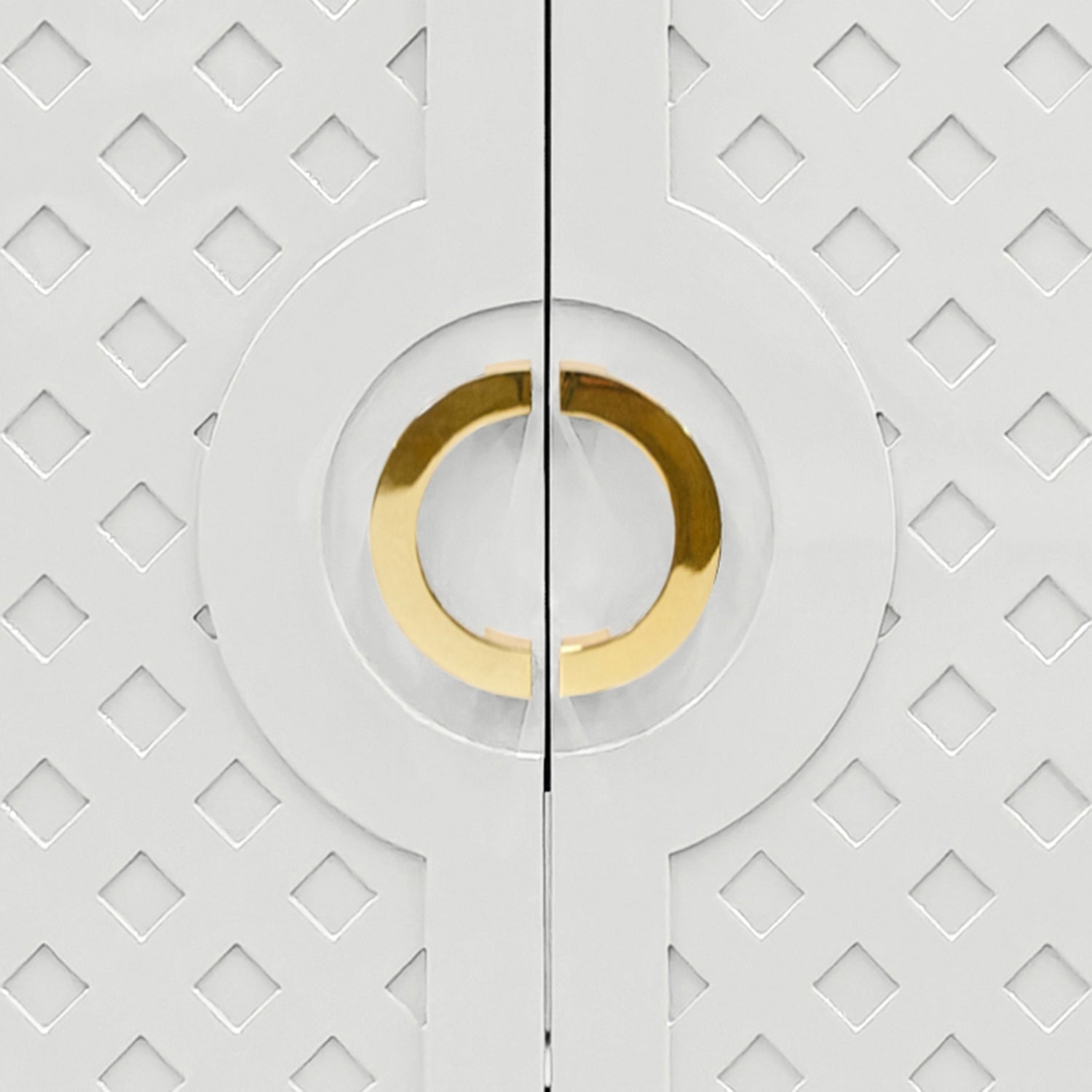 Worlds Away Poppy White Two Door Cabinet