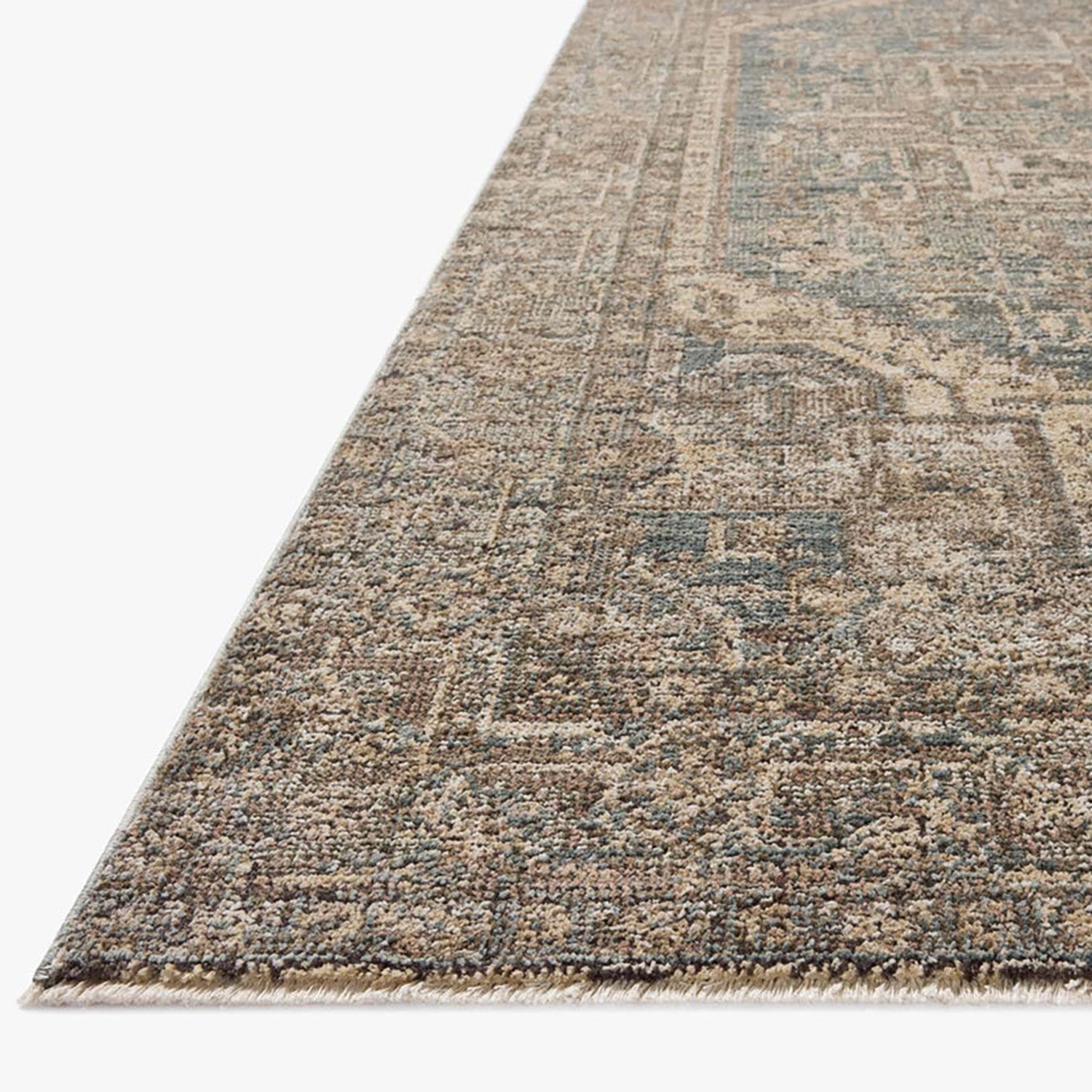 Loloi Priscilla Blue/Bark Power Loomed Rug