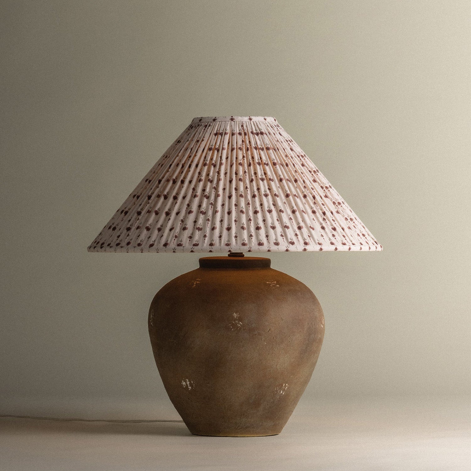 Troy Lighting Calabria Primrose Red Large Table Lamp
