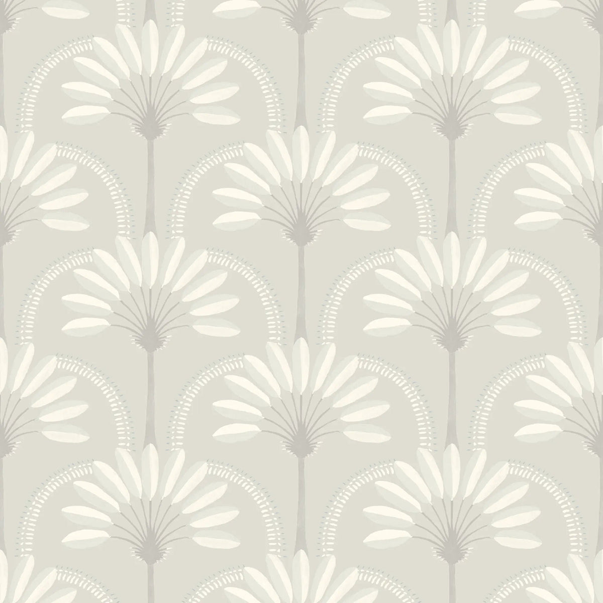 Mitchell Black Palm Arches Wallpaper