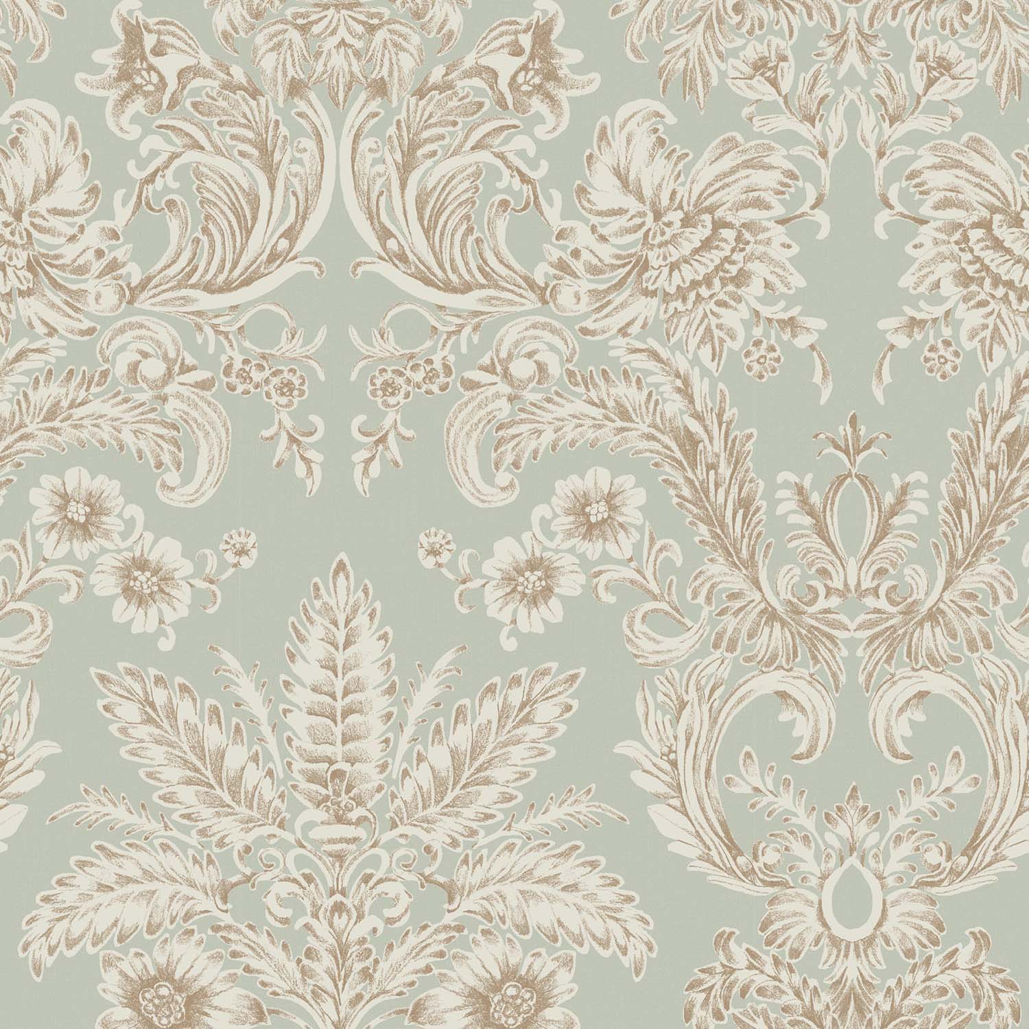 Mitchell Black Parlor Paper Wallpaper