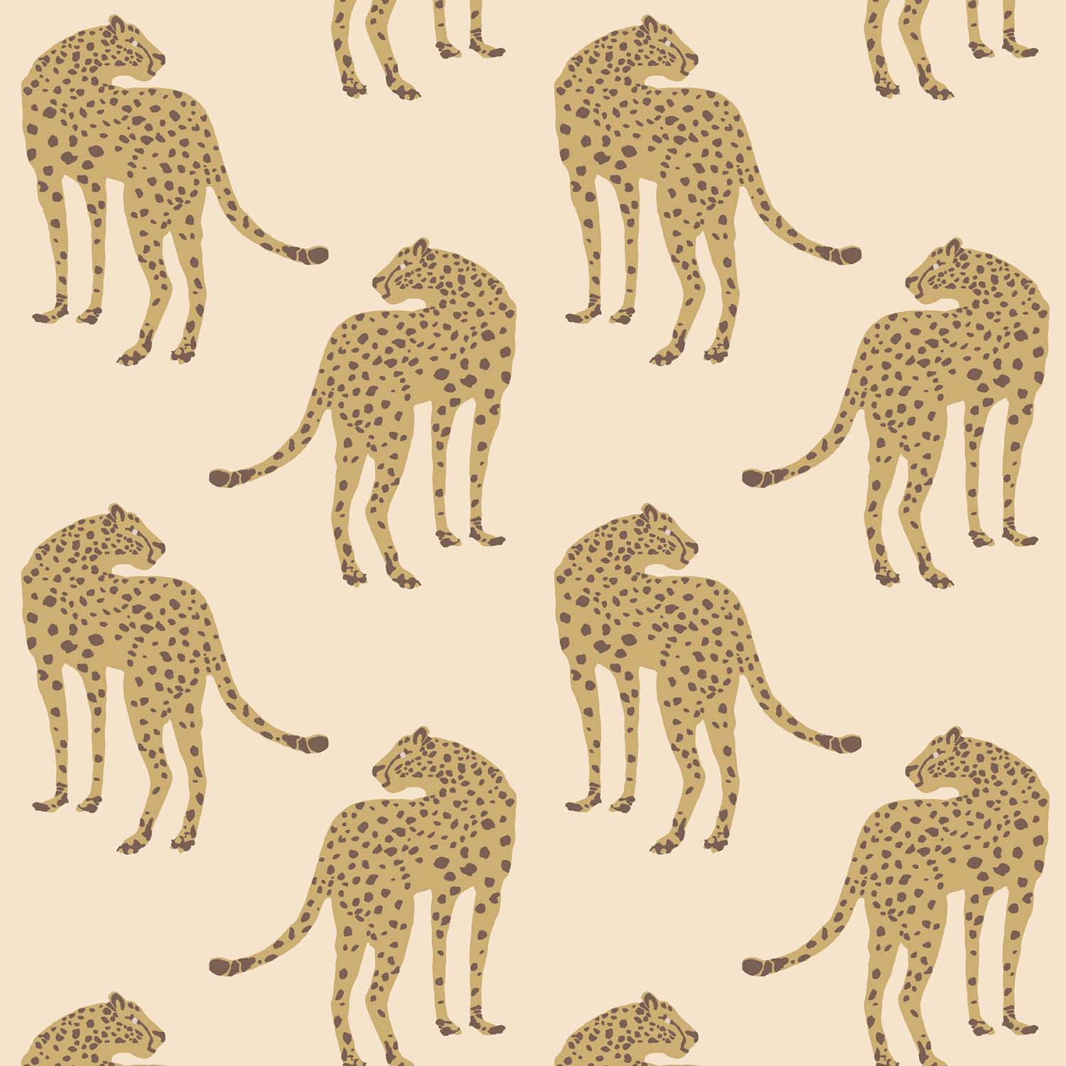 Mitchell Black Prowling Cheetah Wallpaper
