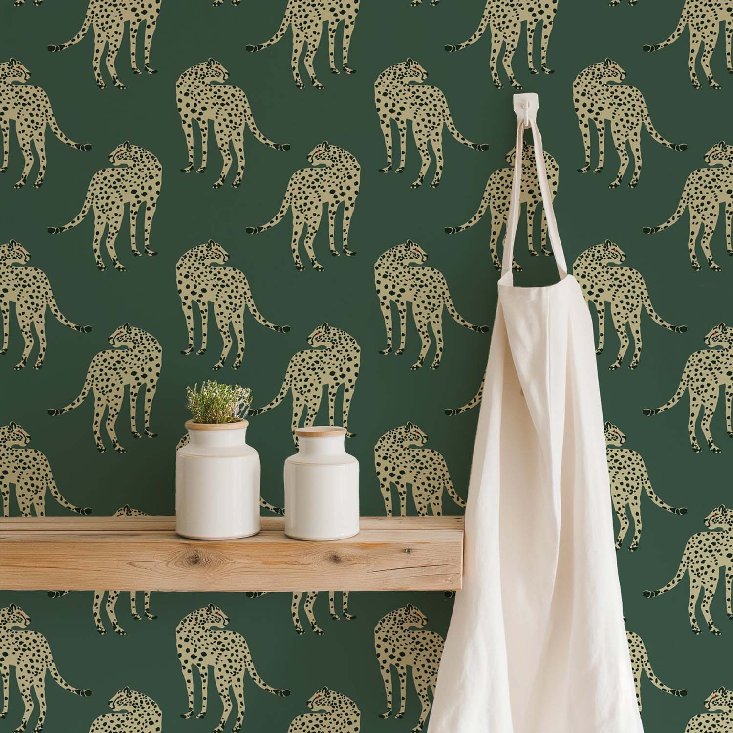 Mitchell Black Prowling Cheetah Wallpaper
