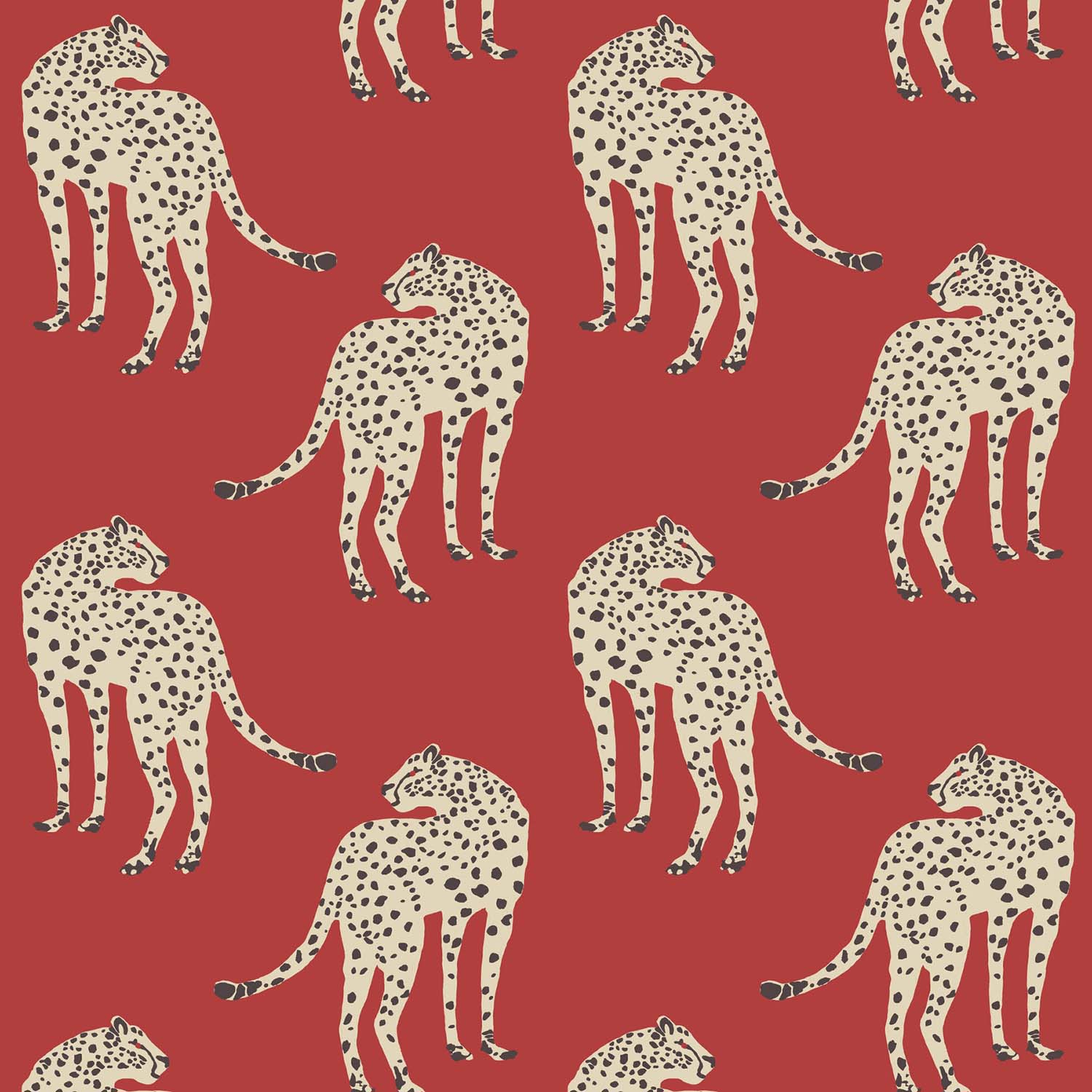 Mitchell Black Prowling Cheetah Wallpaper